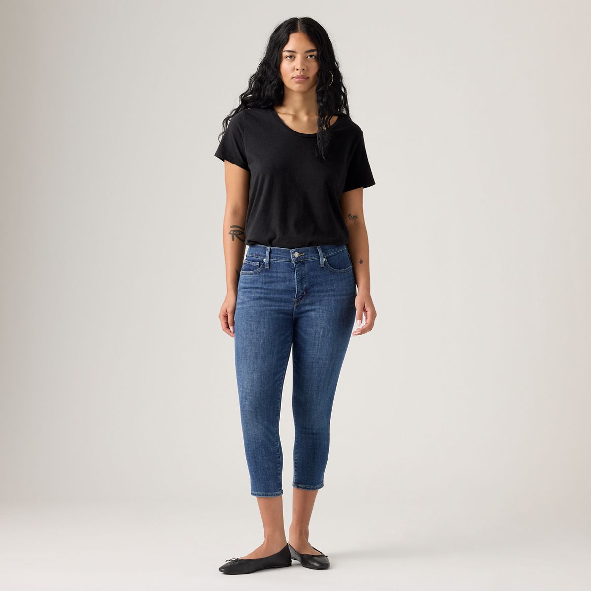311 Shaping Skinny Capri Women's Pants — Lapis - Dark Wash
