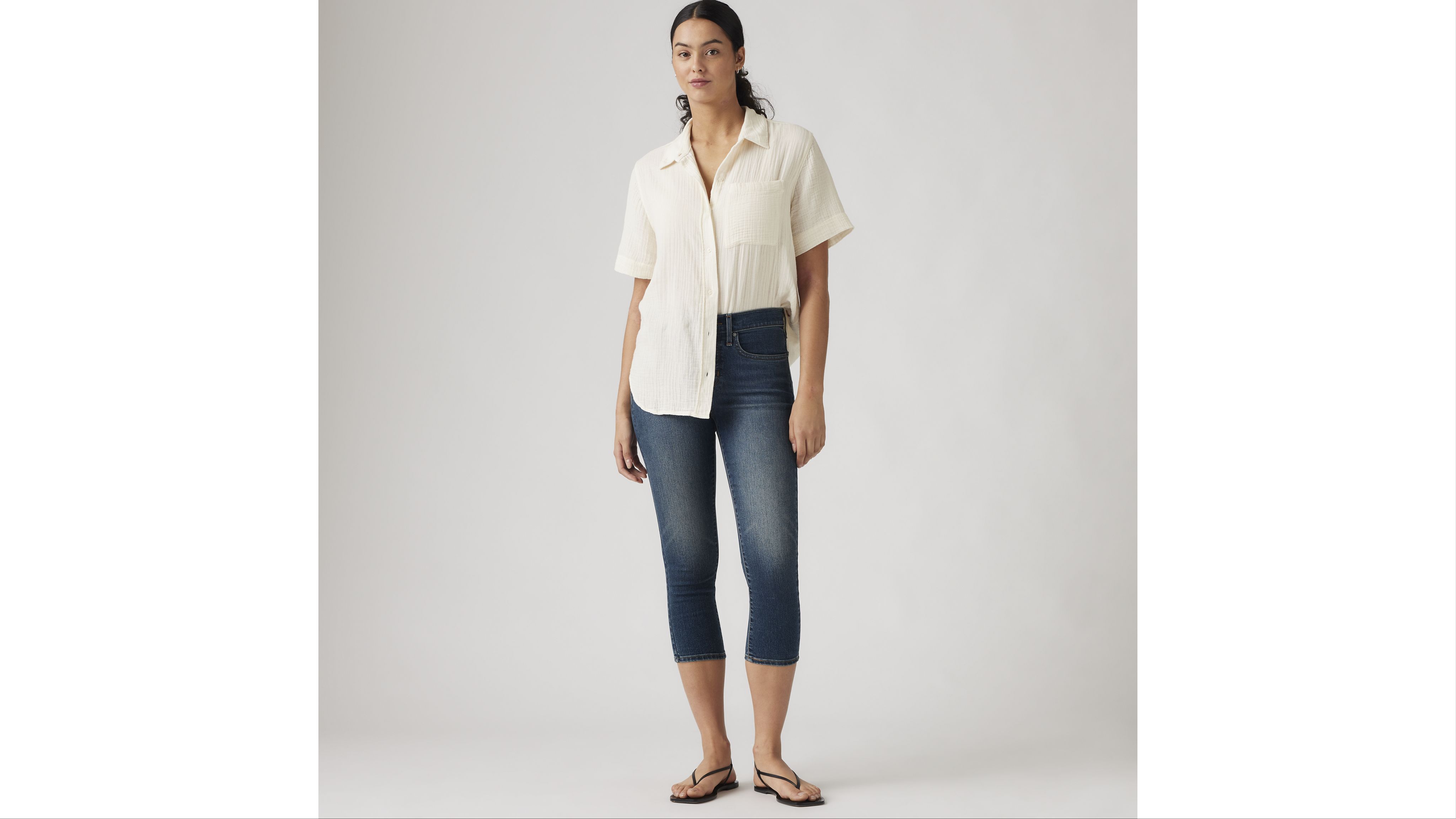 311 Capri filiforme moulant pour femme 1