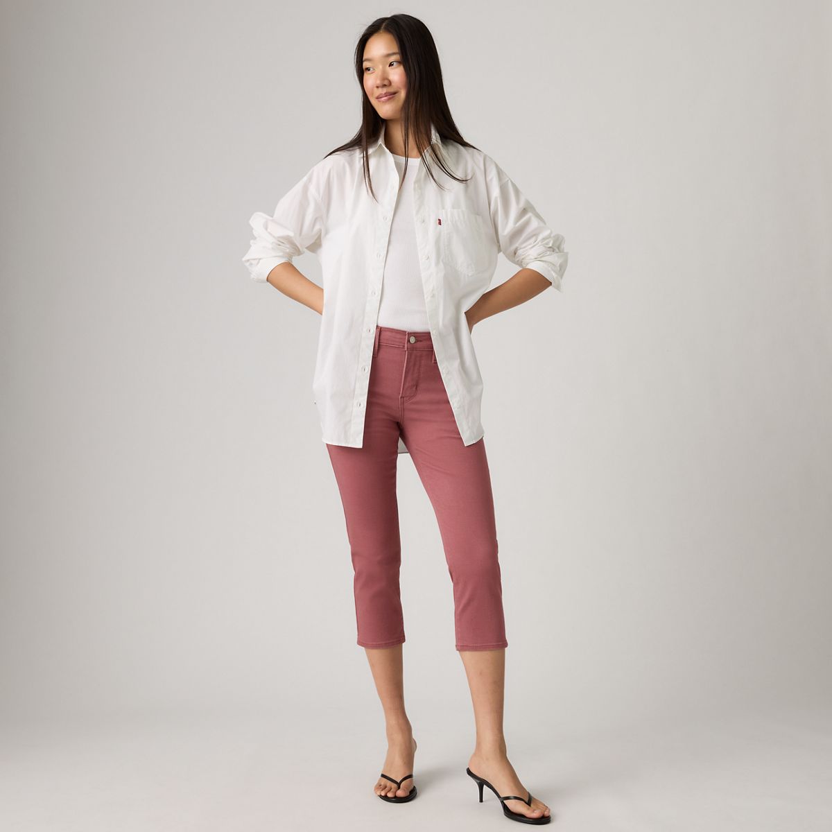 311 Shaping Skinny Capri Women's Pants — Crushed Berry - Purple