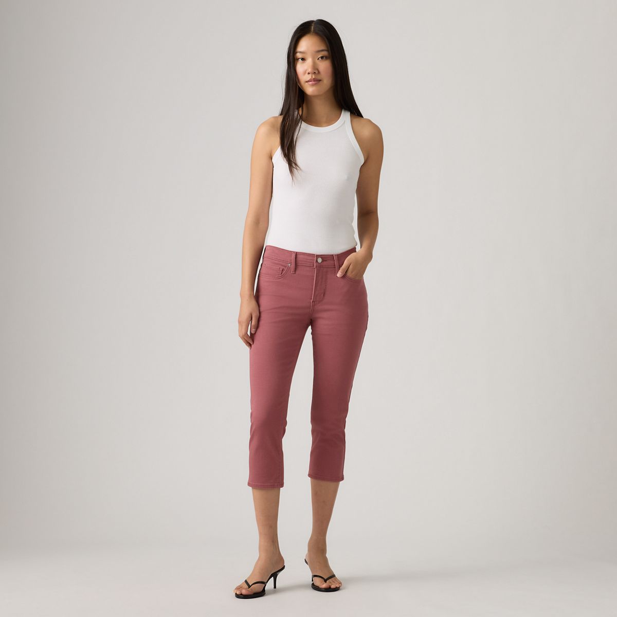 311 Shaping Skinny Capri Women's Pants — Crushed Berry - Purple