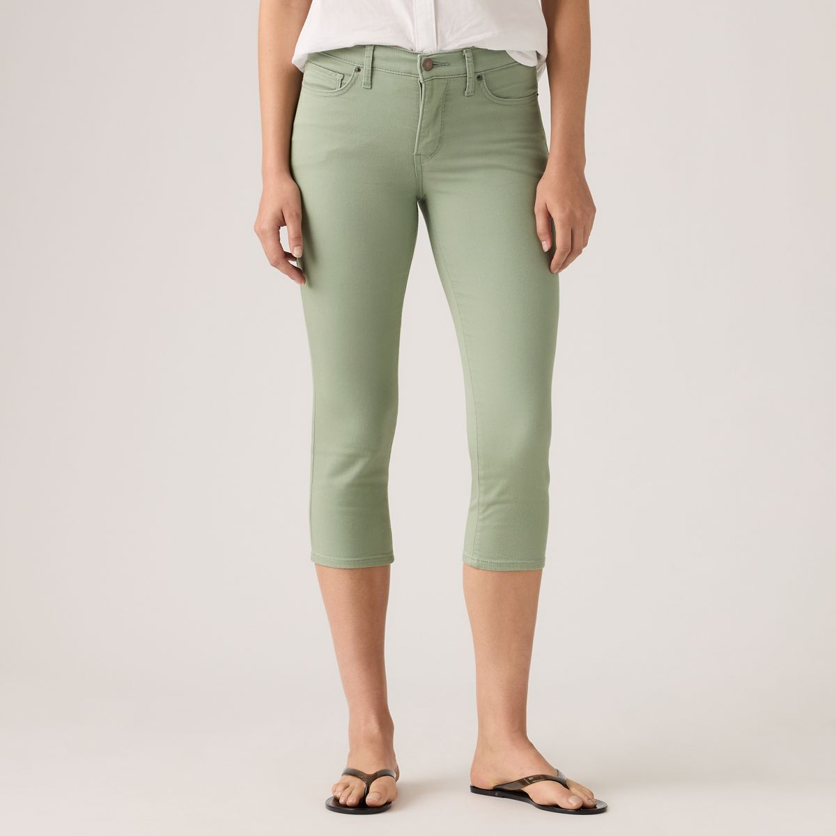 311 Shaping Skinny Capri Women's Pants — Shadow - Green
