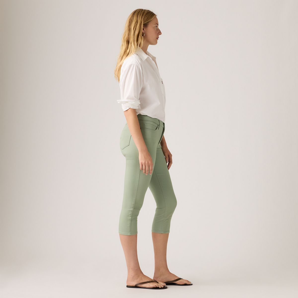 311 Shaping Skinny Capri Women's Pants — Shadow - Green