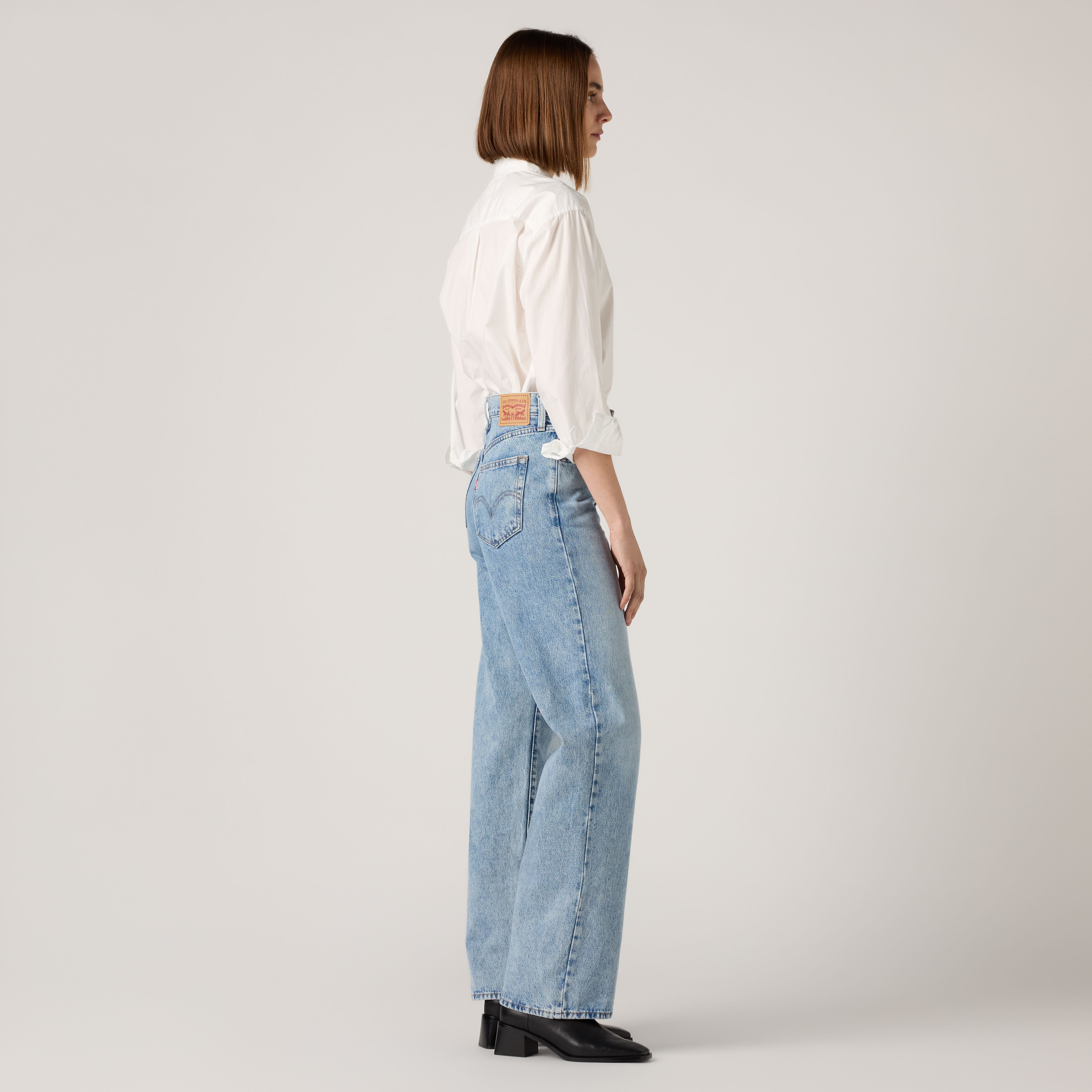 Jean droit à taille haute 4