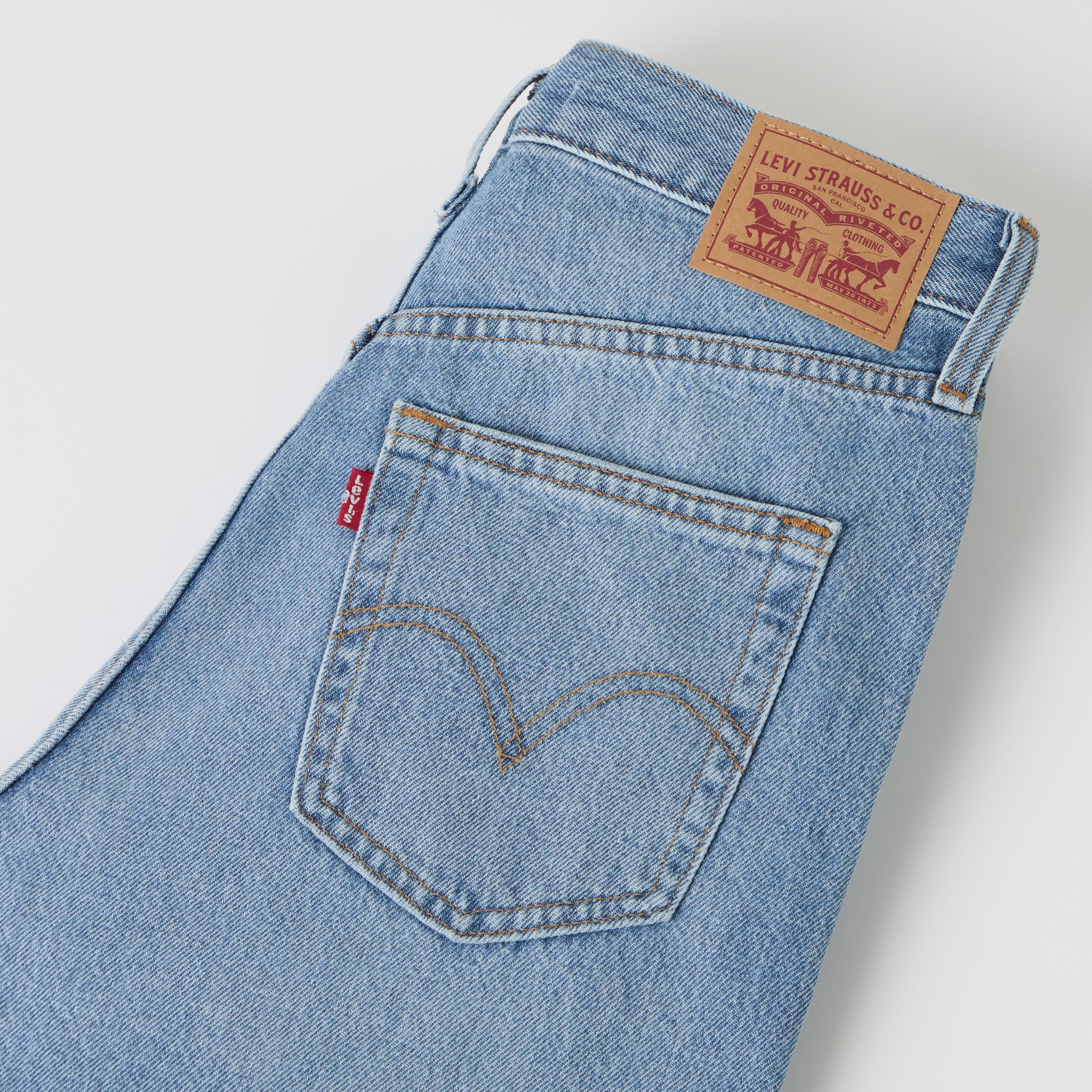 High Waisted Straight Jeans 7