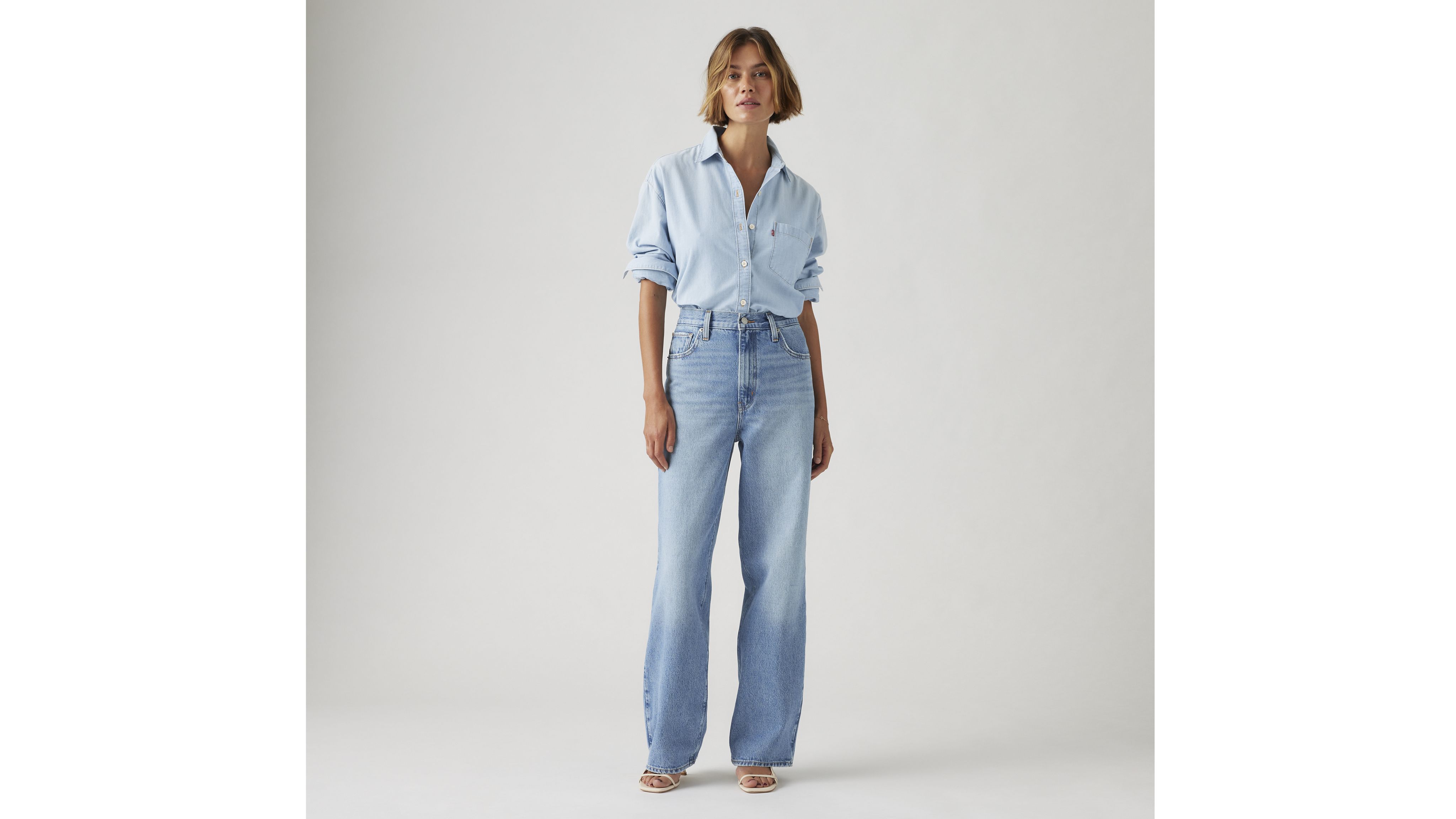 High Waisted Straight Jeans 5