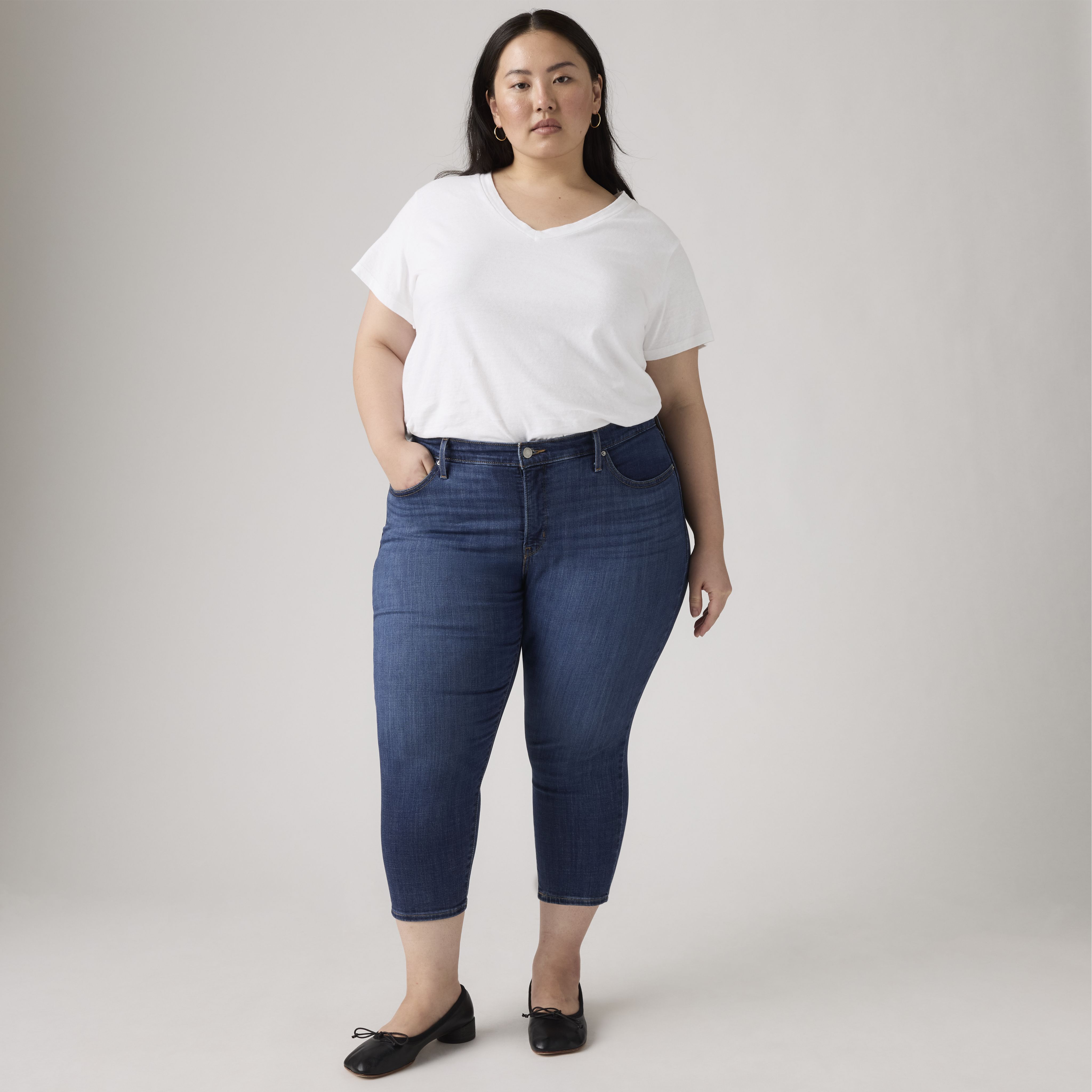 311 Shaping Skinny Capri Women's Jeans (Plus Size) 1