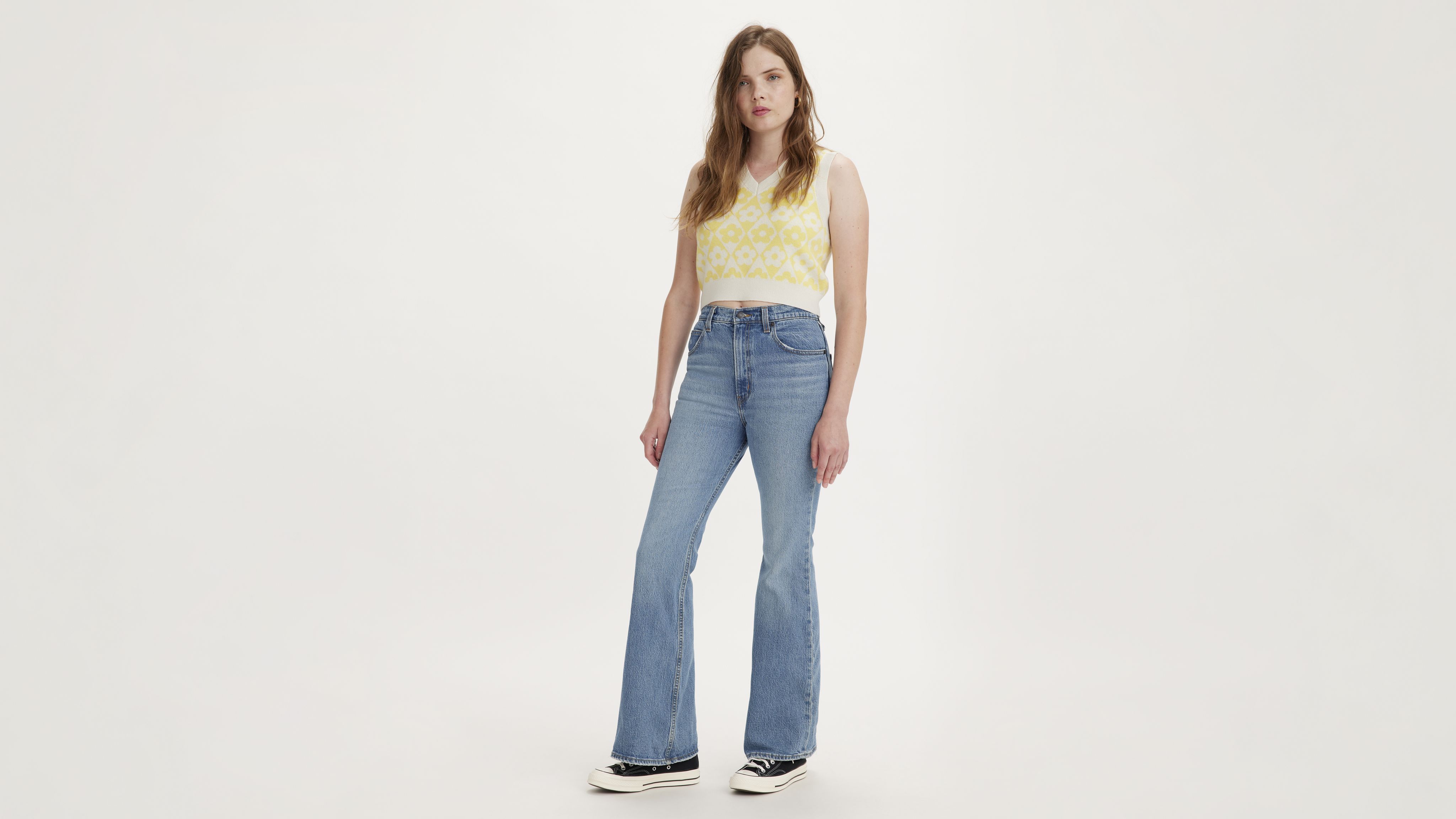 70's High Rise Flare Women's Jeans 4