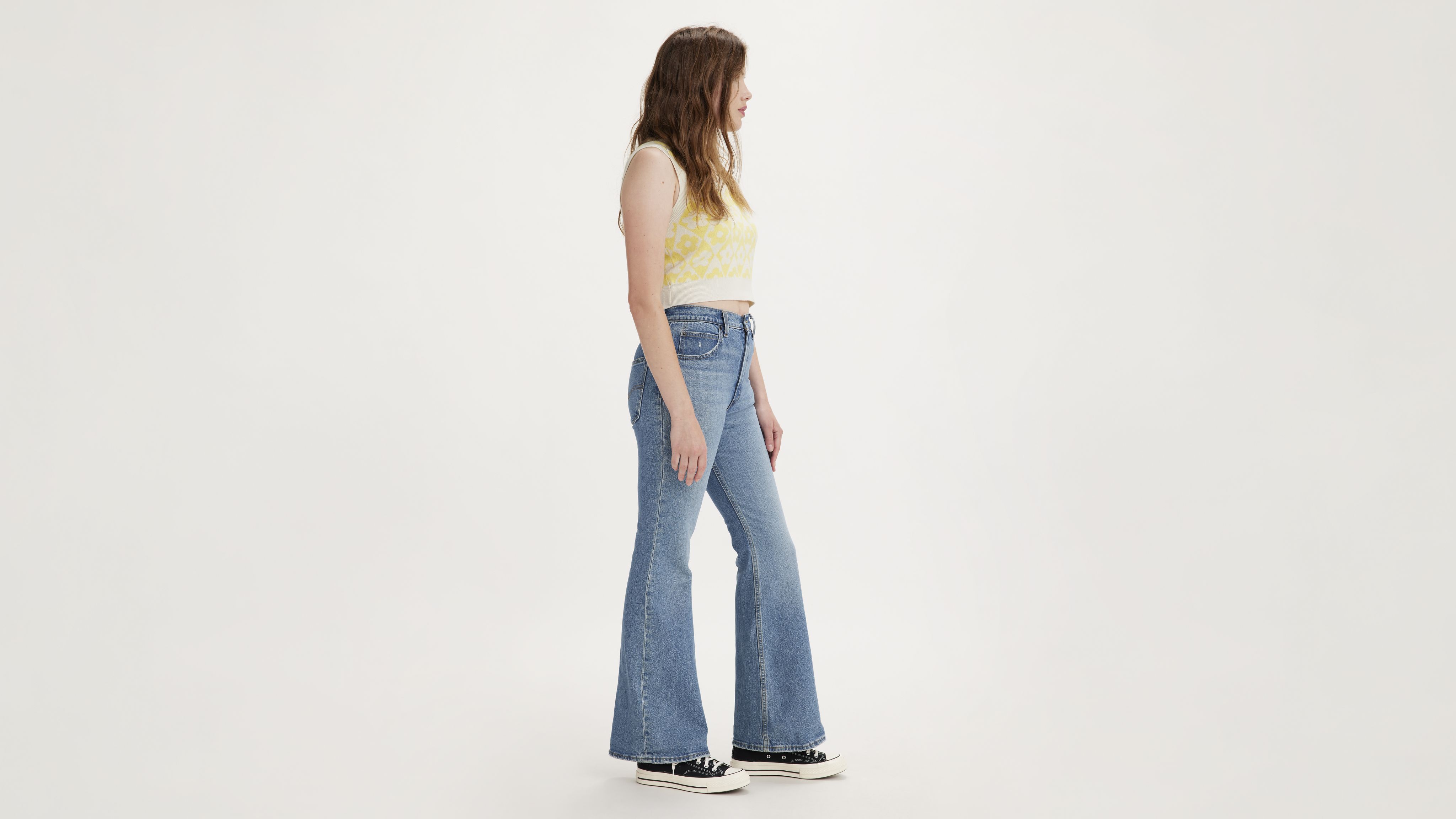 70's High Rise Flare Women's Jeans 3