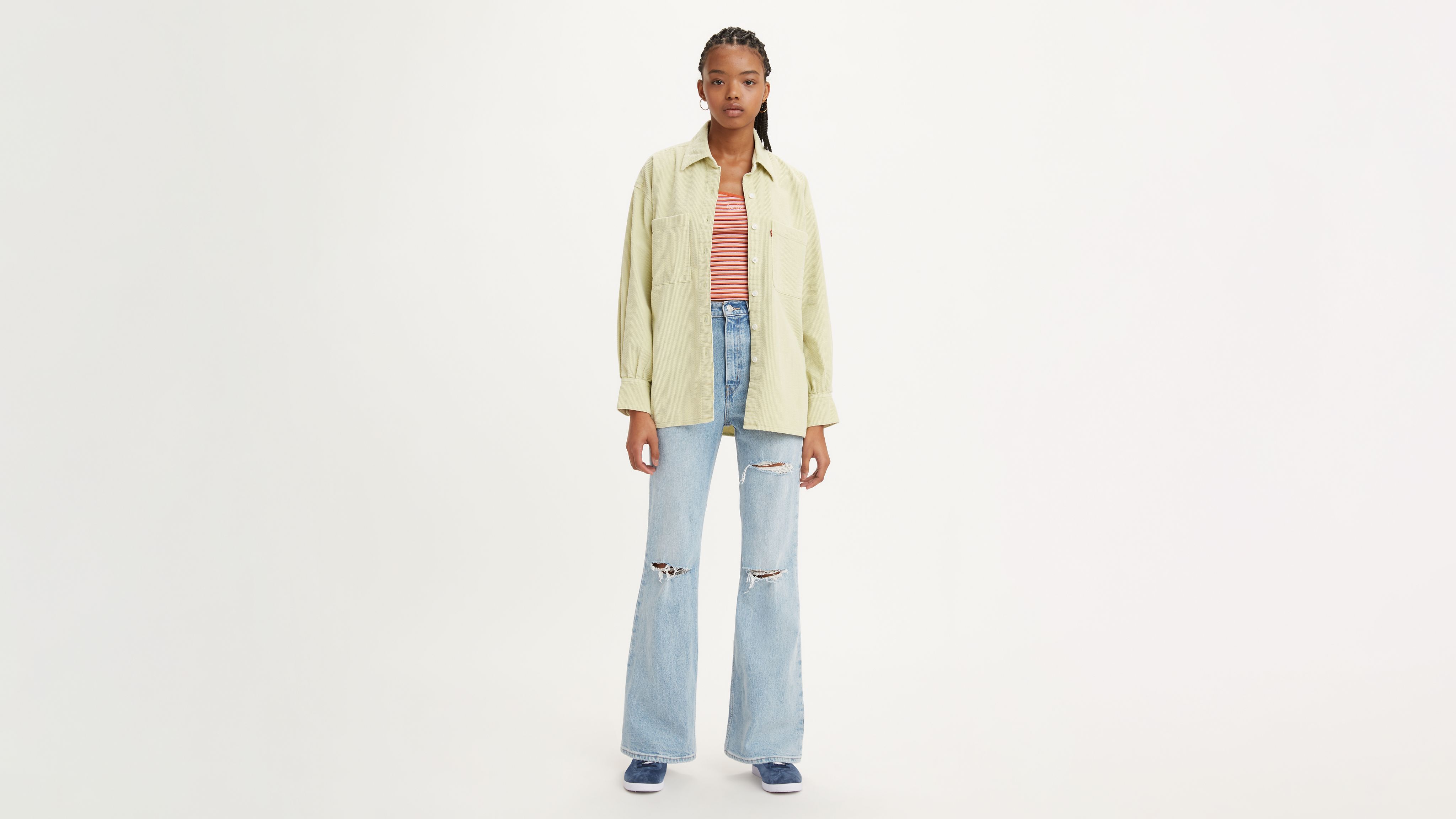70's High Rise Flare Women's Jeans 4