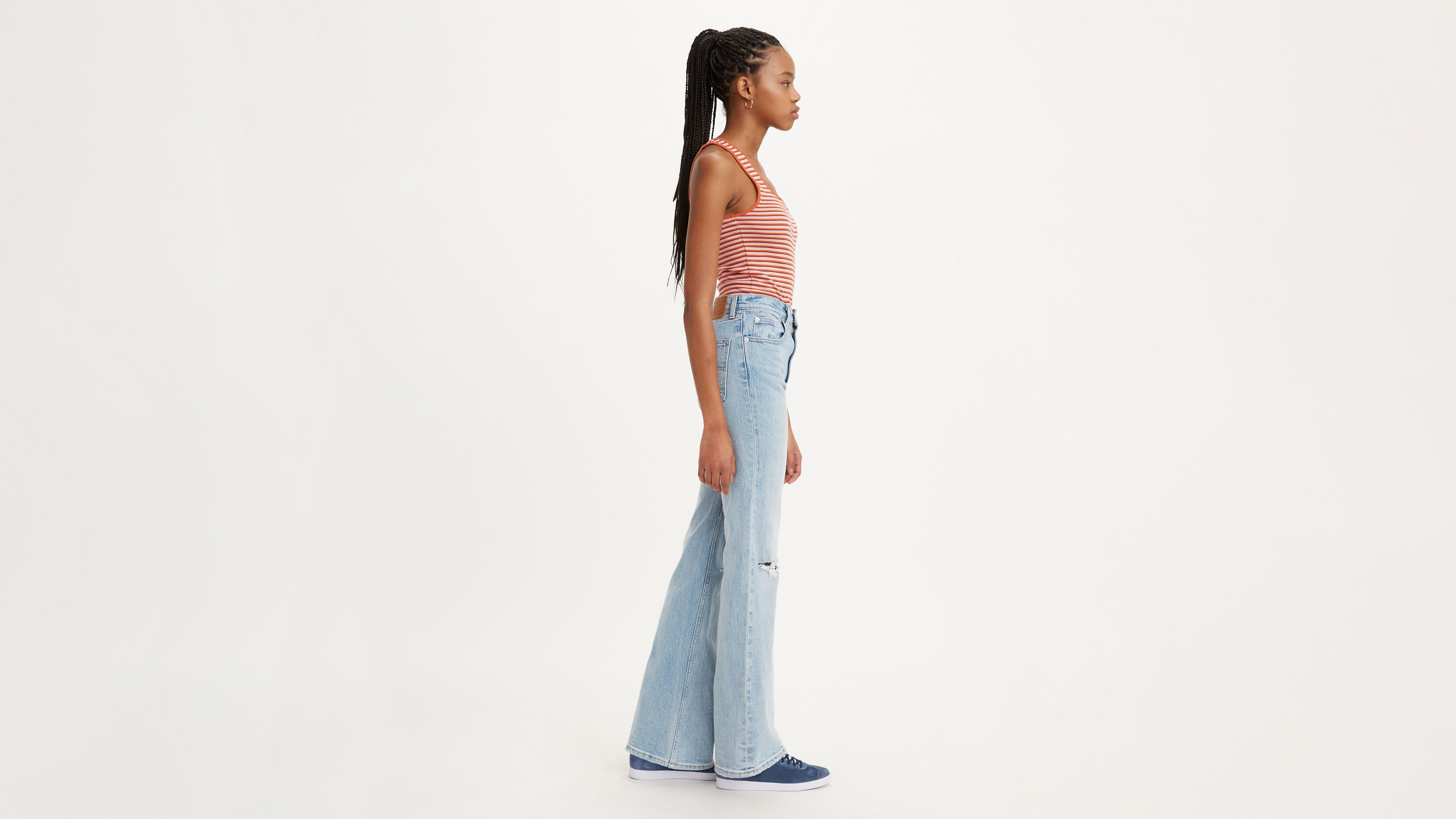 70's High Rise Flare Women's Jeans 3