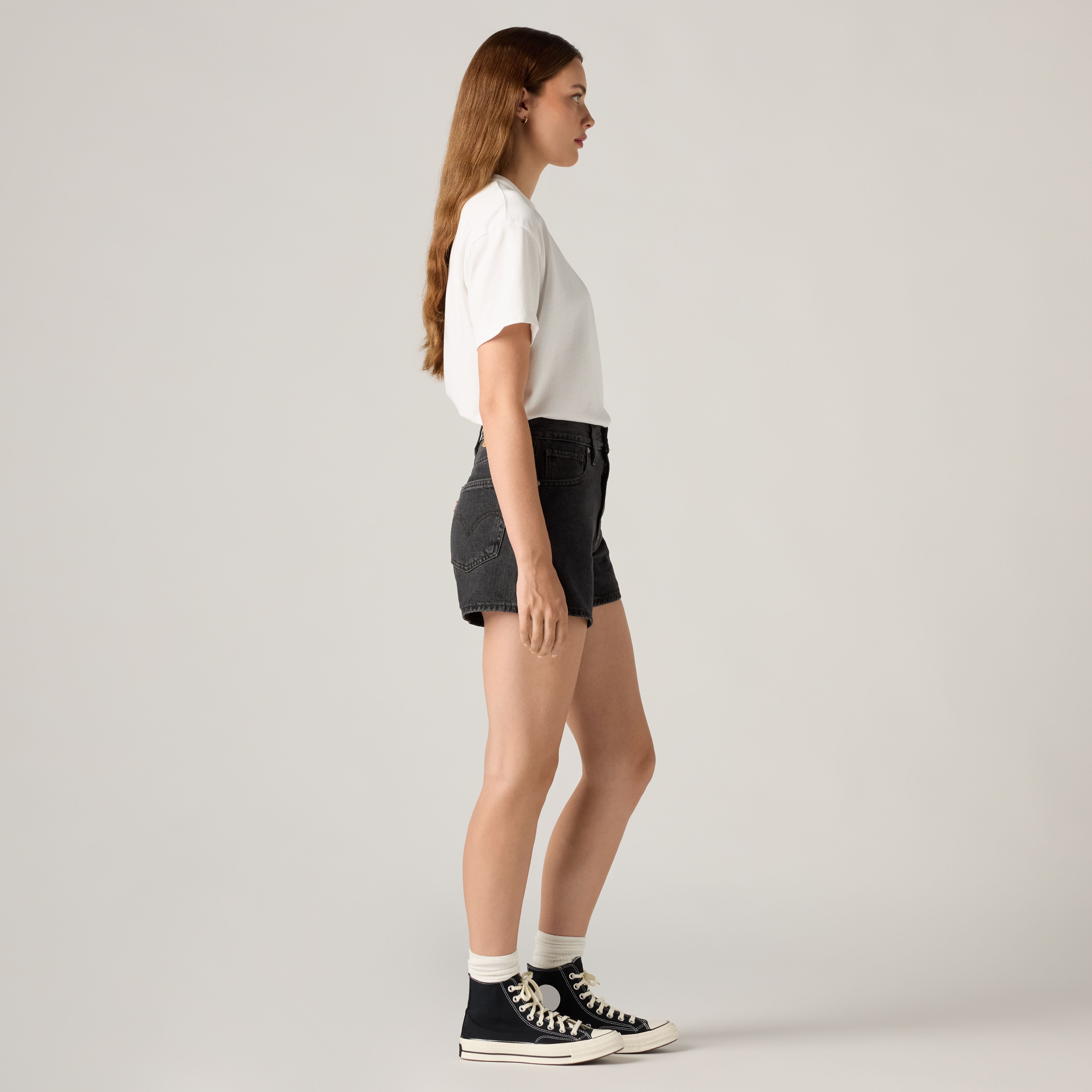 High Waisted Mom Women's Shorts 4
