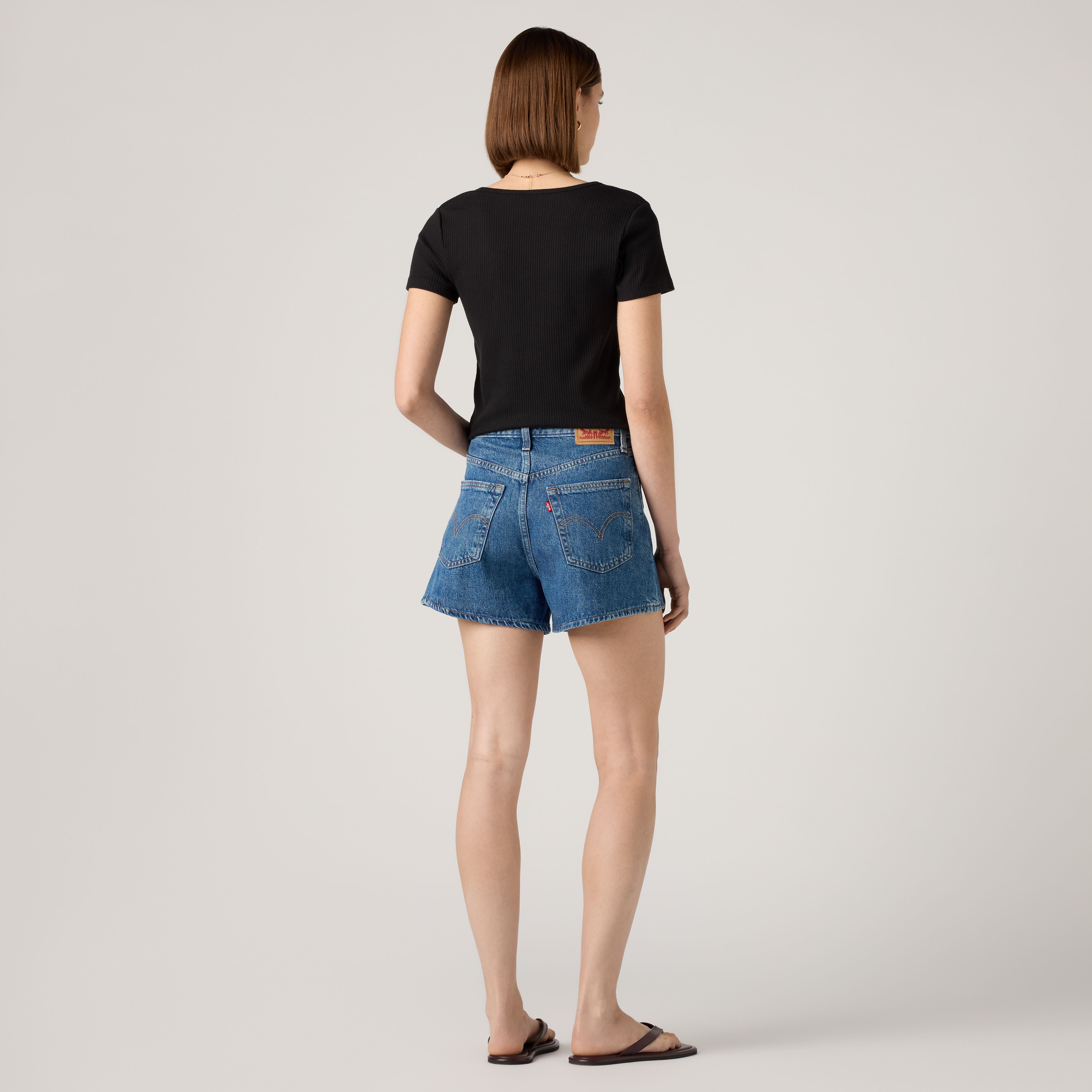 High Waisted Mom Women's Shorts 1