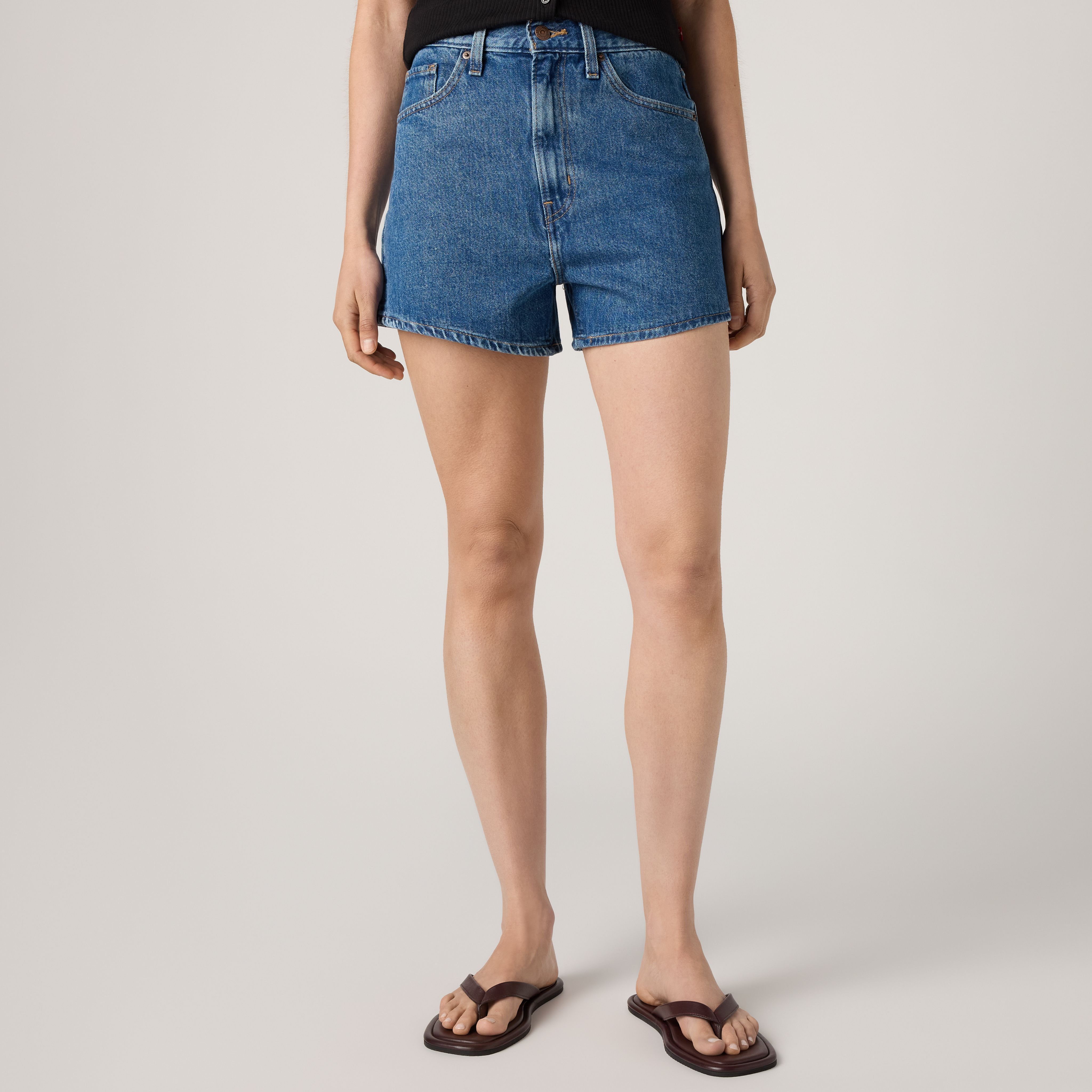 High Waisted Mom Women's Shorts 2
