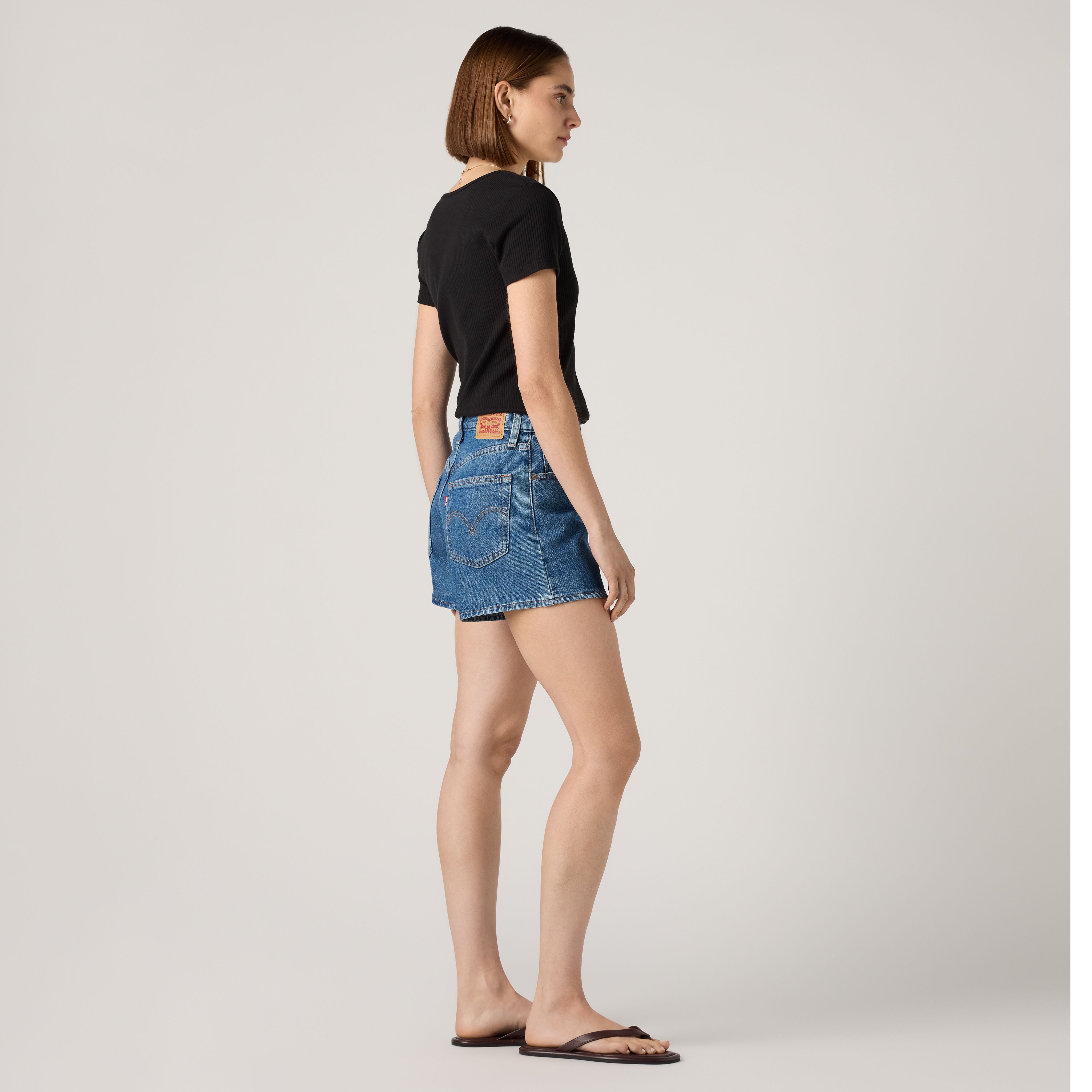 High Waisted Mom Women's Shorts 4