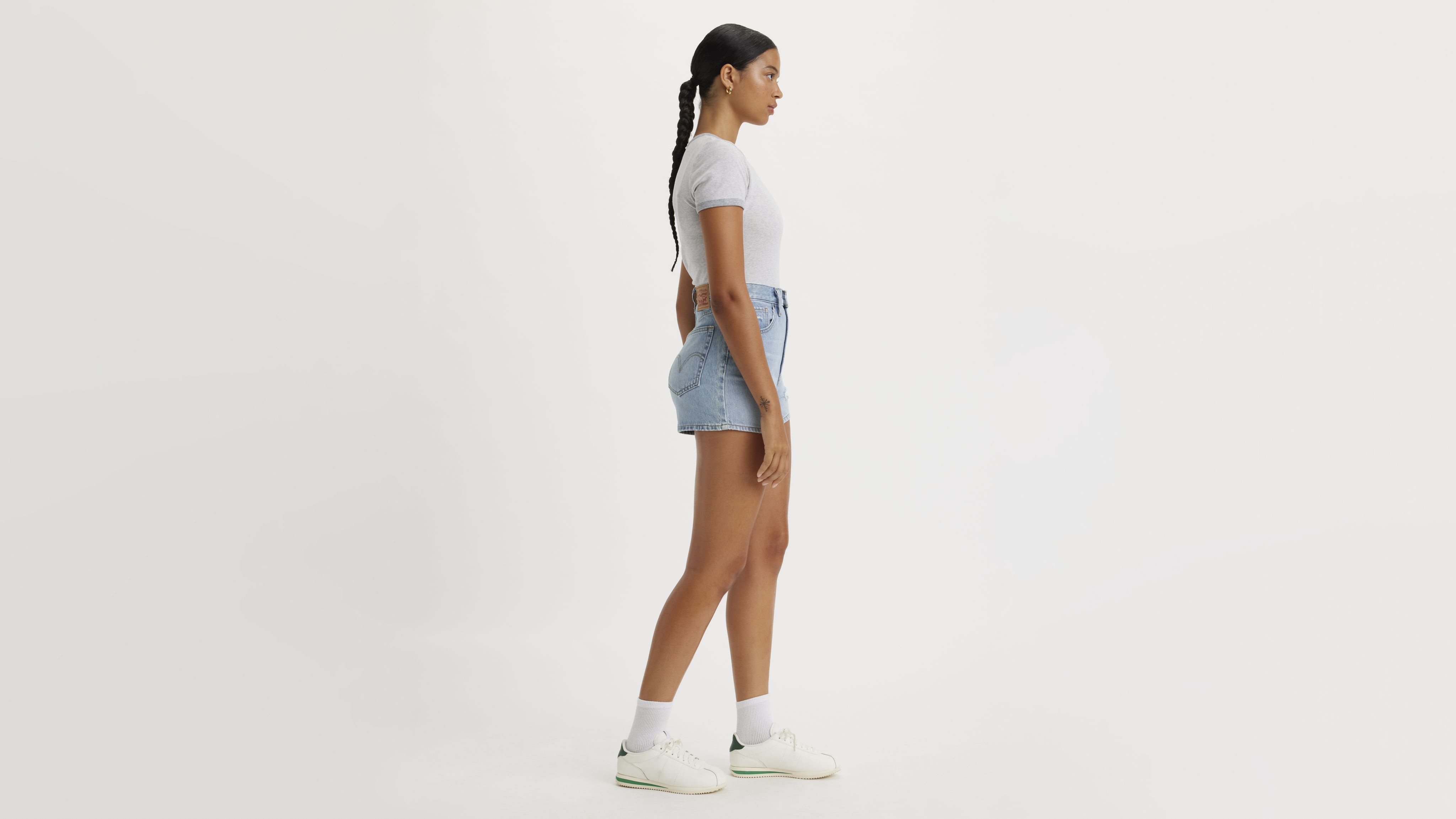 High Rise Mom Shorts 2