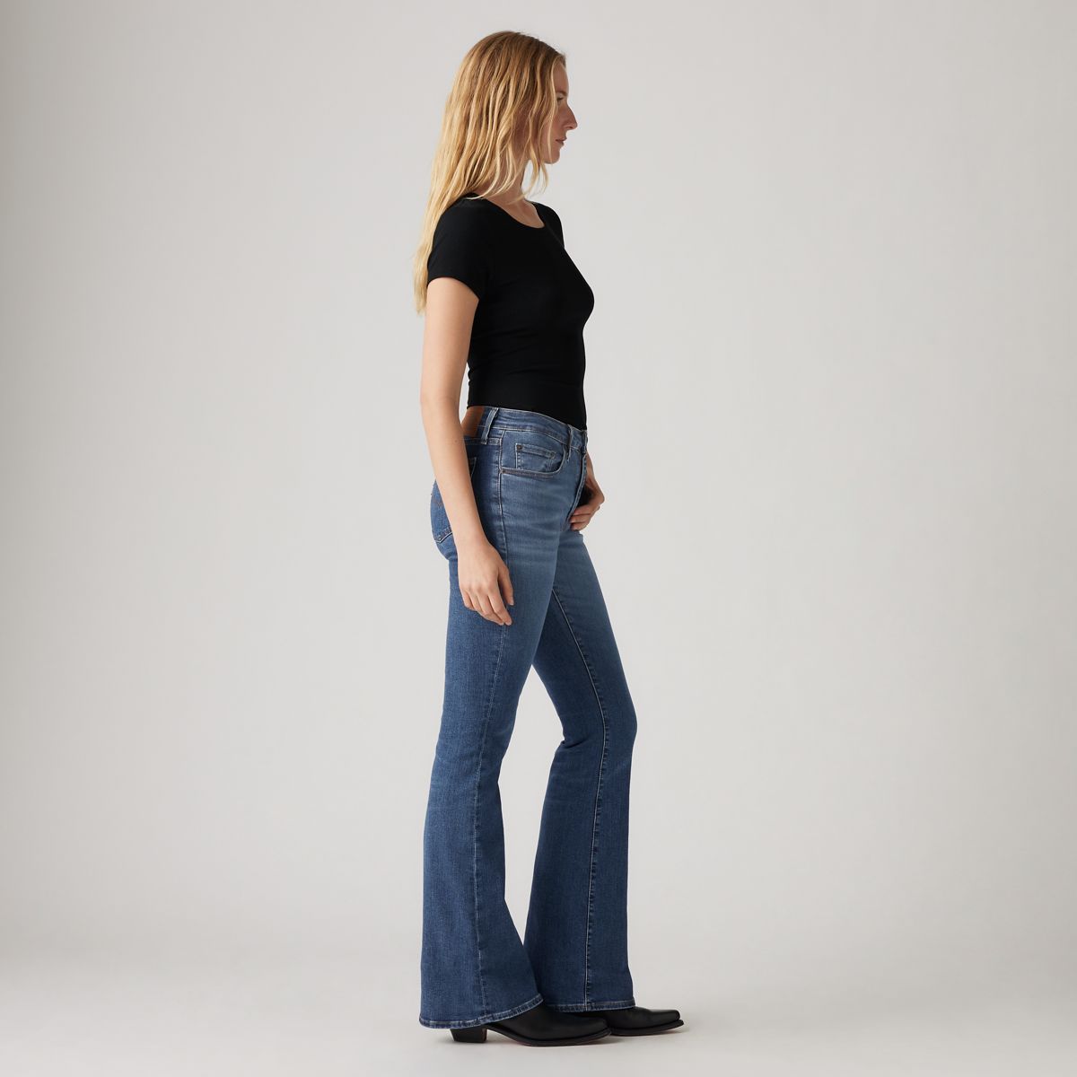 726 High-Rise Flare Women's Jeans — Blue Wave Mid - Medium Wash