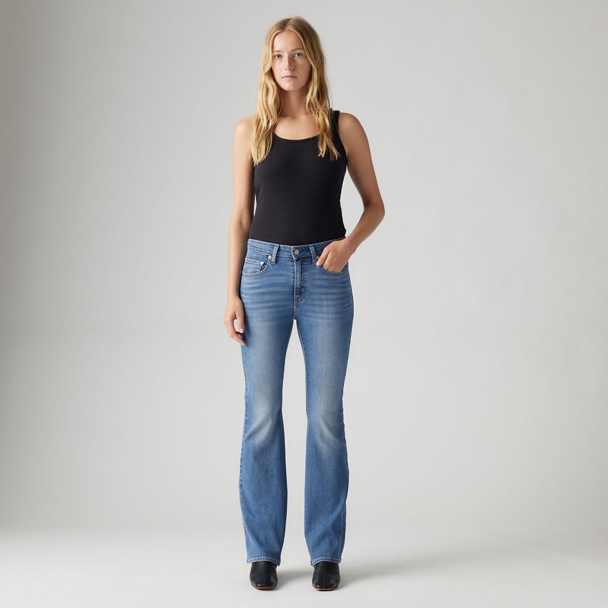 726 High-Rise Flare Women's Jeans — Eternal Indigo Mid - Medium Wash