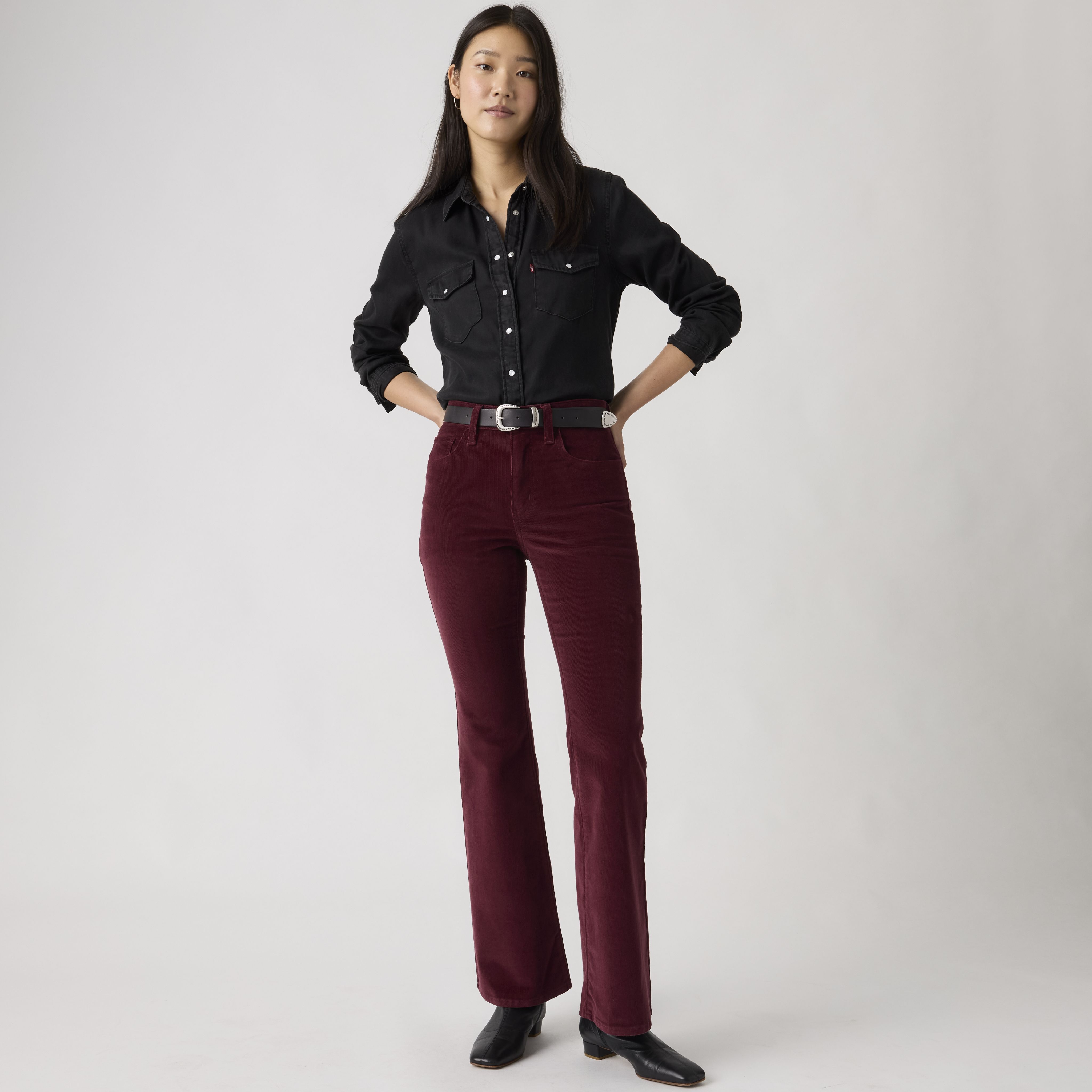 726 High-Rise Flare Corduroy Women's Pants 1