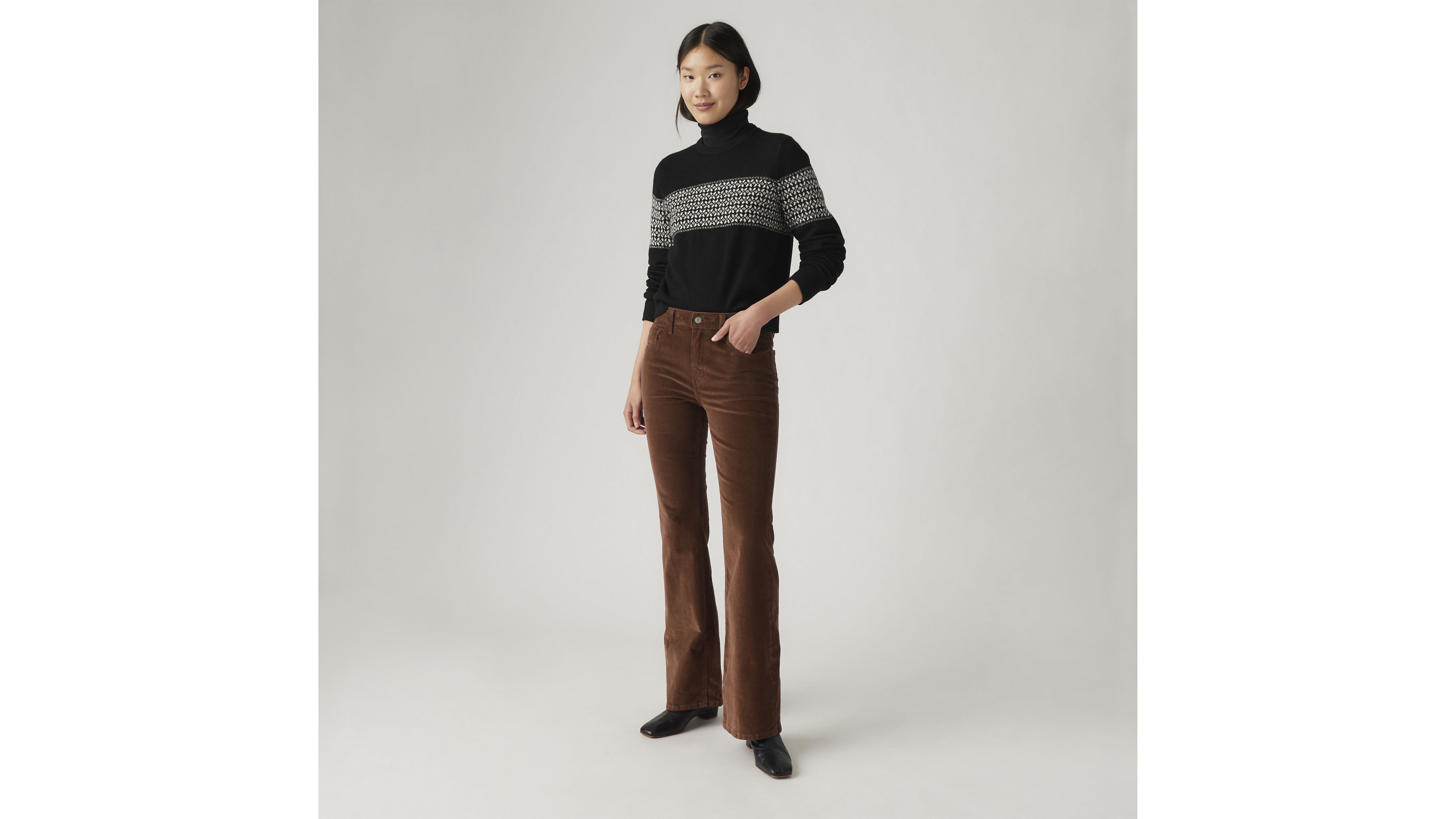 726 High-Rise Flare Corduroy Women's Pants 1