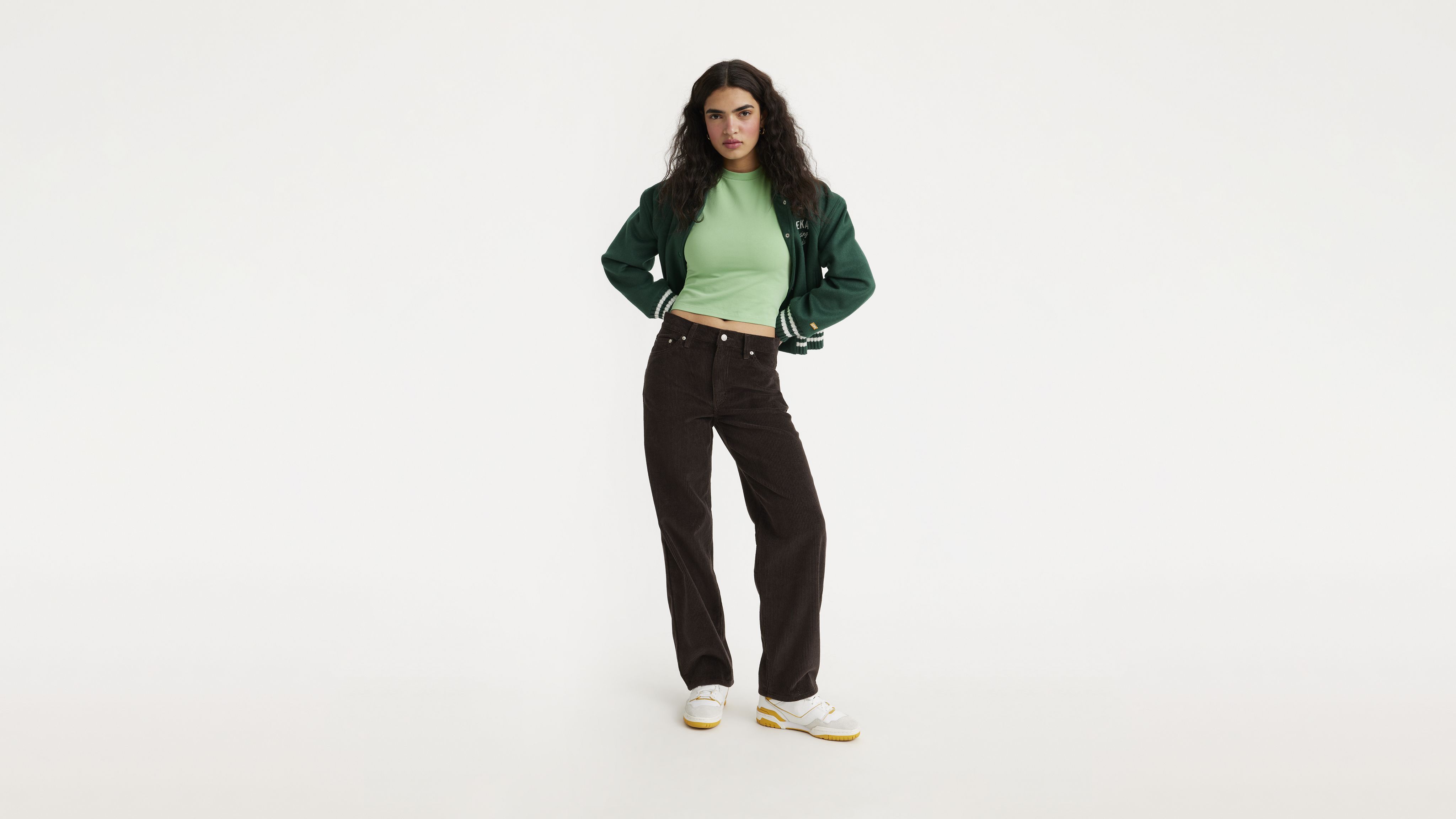 Baggy Dad Corduroy Women's Pants 1