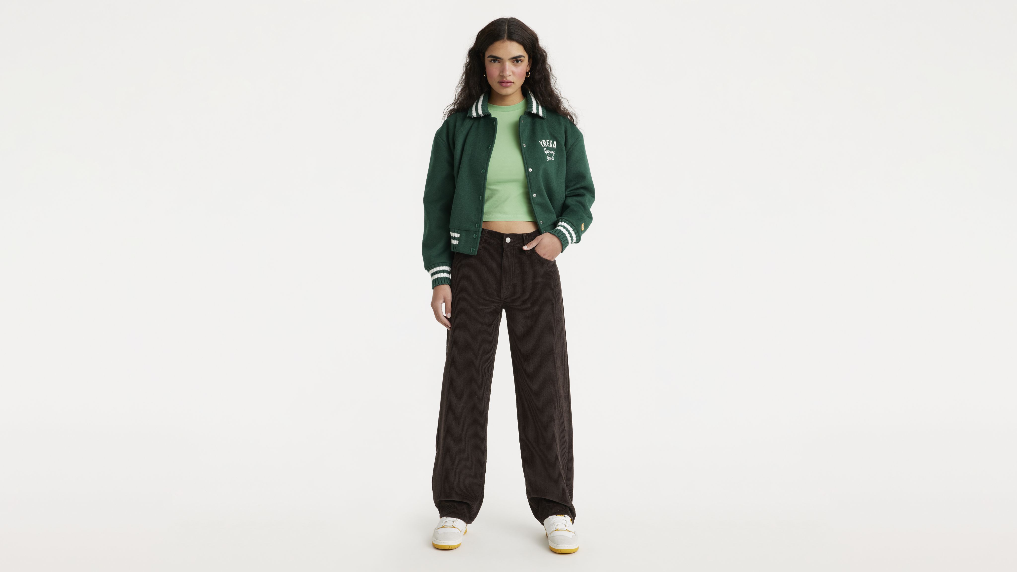 Baggy Dad Corduroy Women's Pants 5