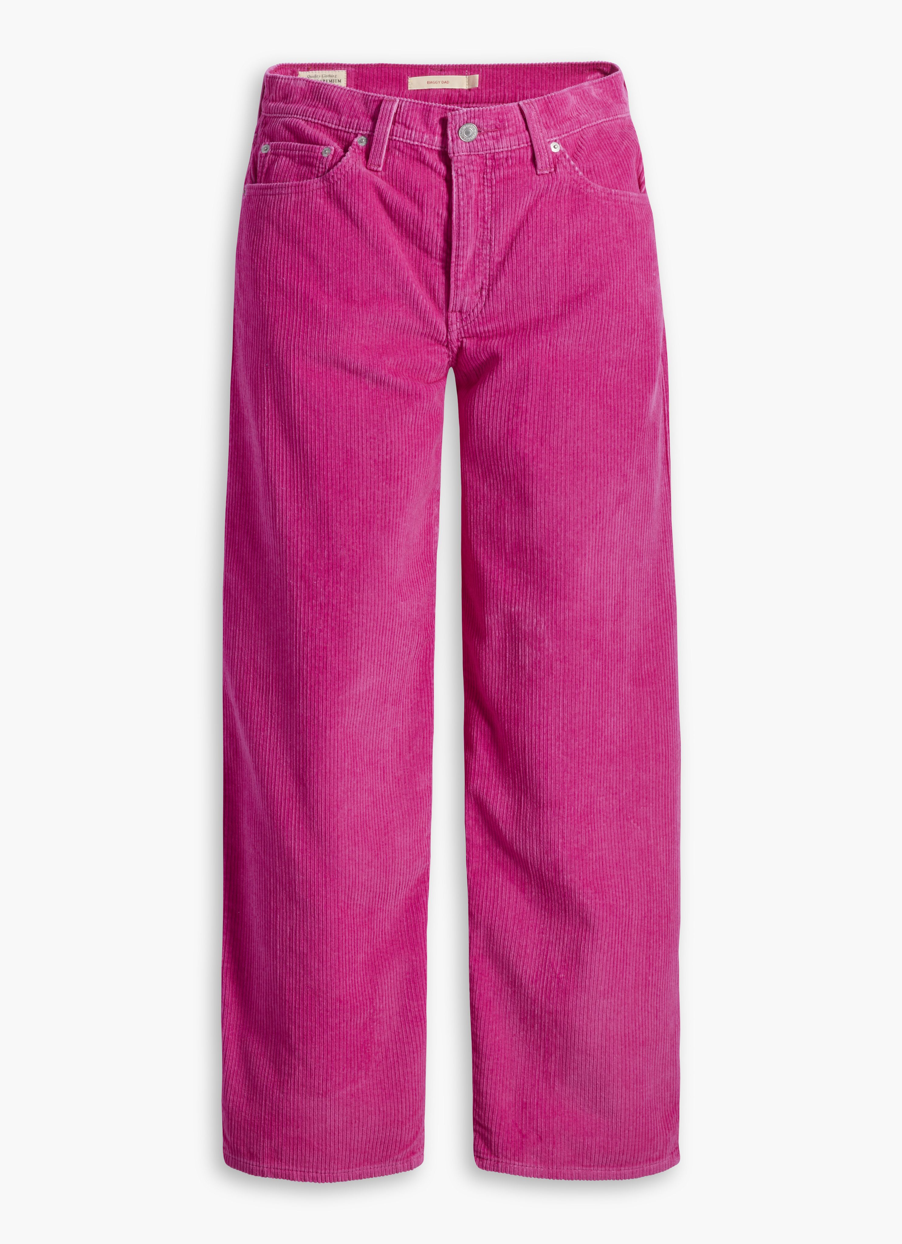 Baggy Dad Corduroy Women's Pants - Pink | Levi's® US