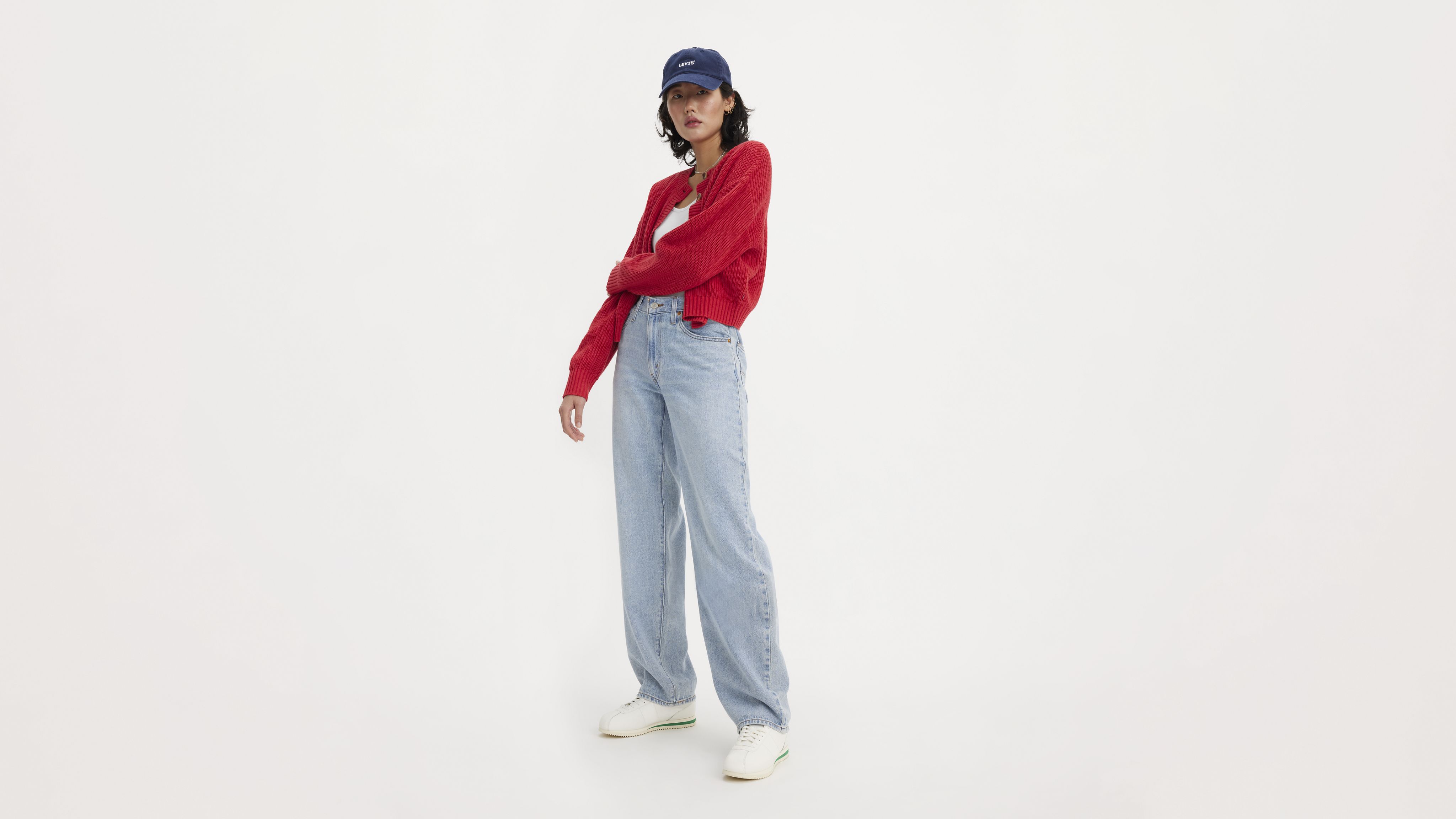 Baggy Dad Performance Cool Women's Jeans 1