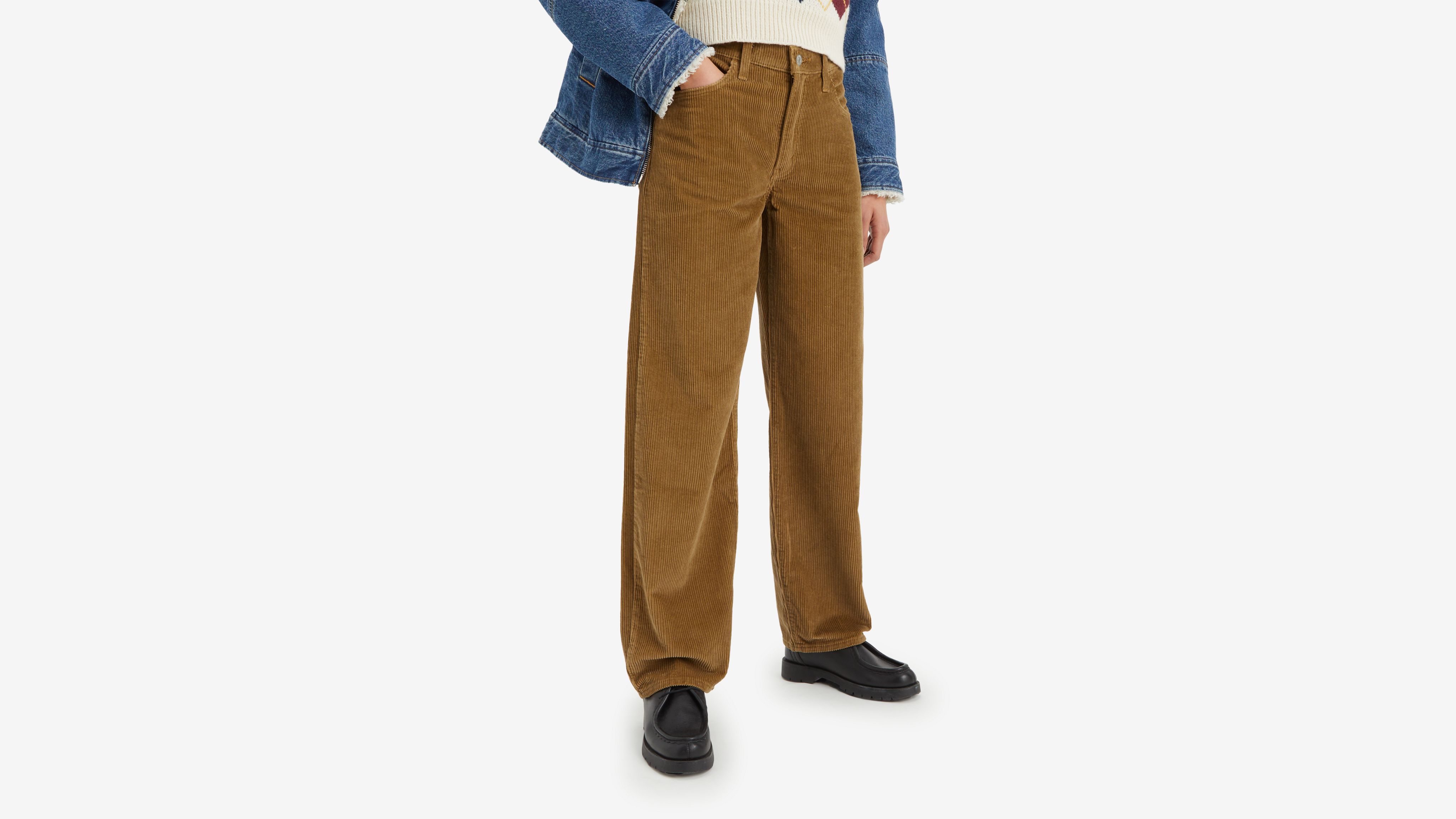 Baggy Dad Corduroy Women's Pants 3
