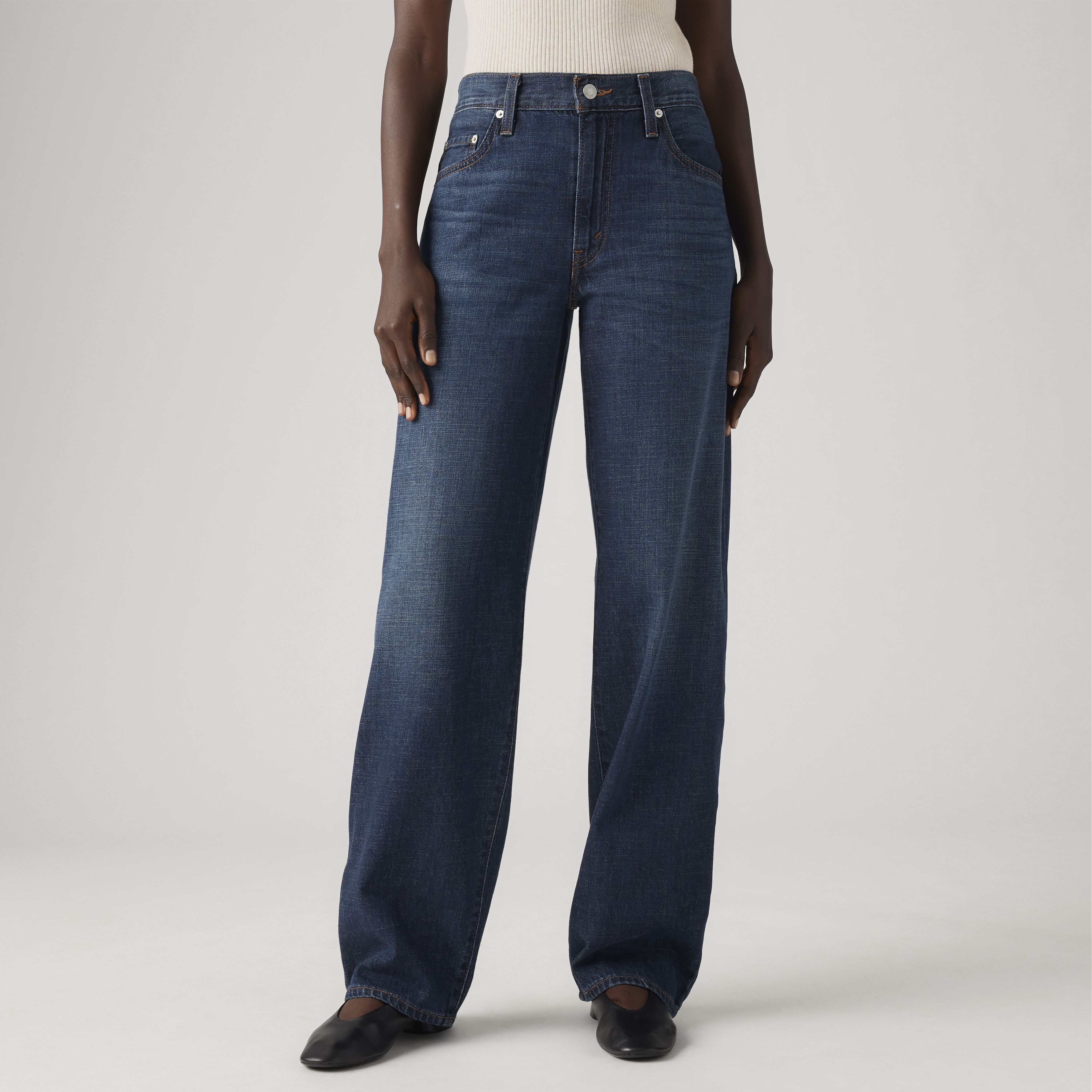 Baggy Dad Linen+ Denim Lightweight Women's Jeans 2