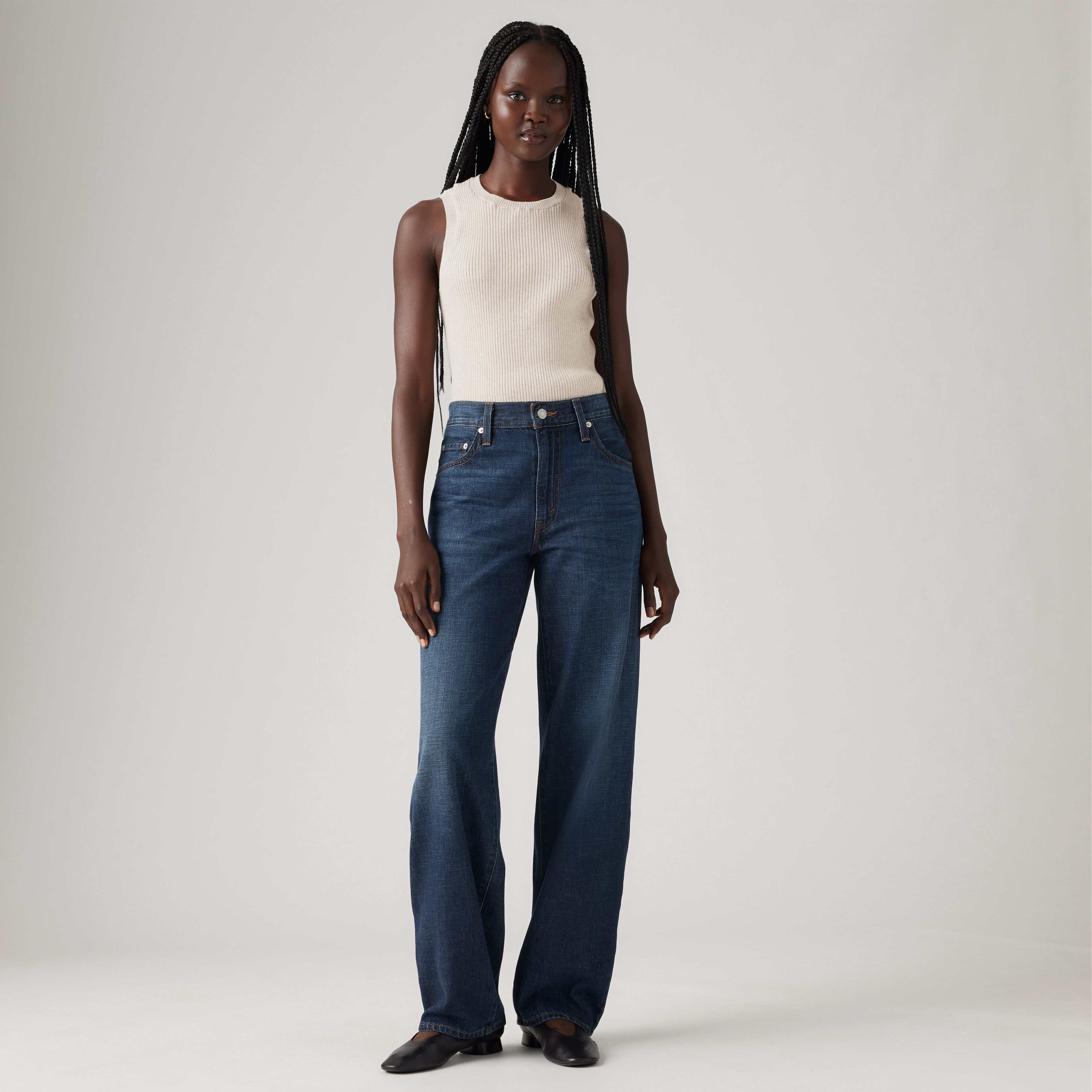 Baggy Dad Linen+ Denim Women's Jeans