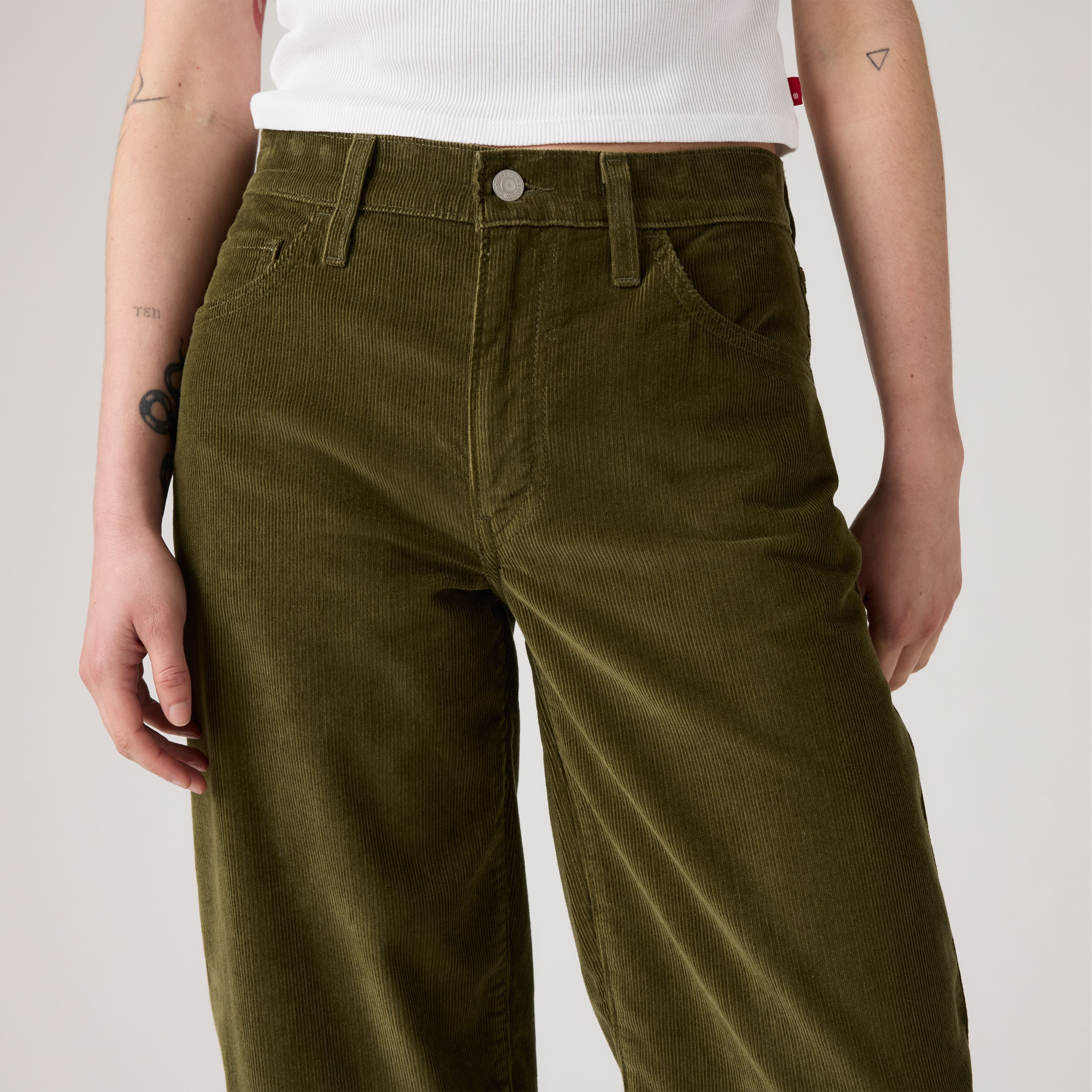 Baggy Dad Corduroy Women's Pants