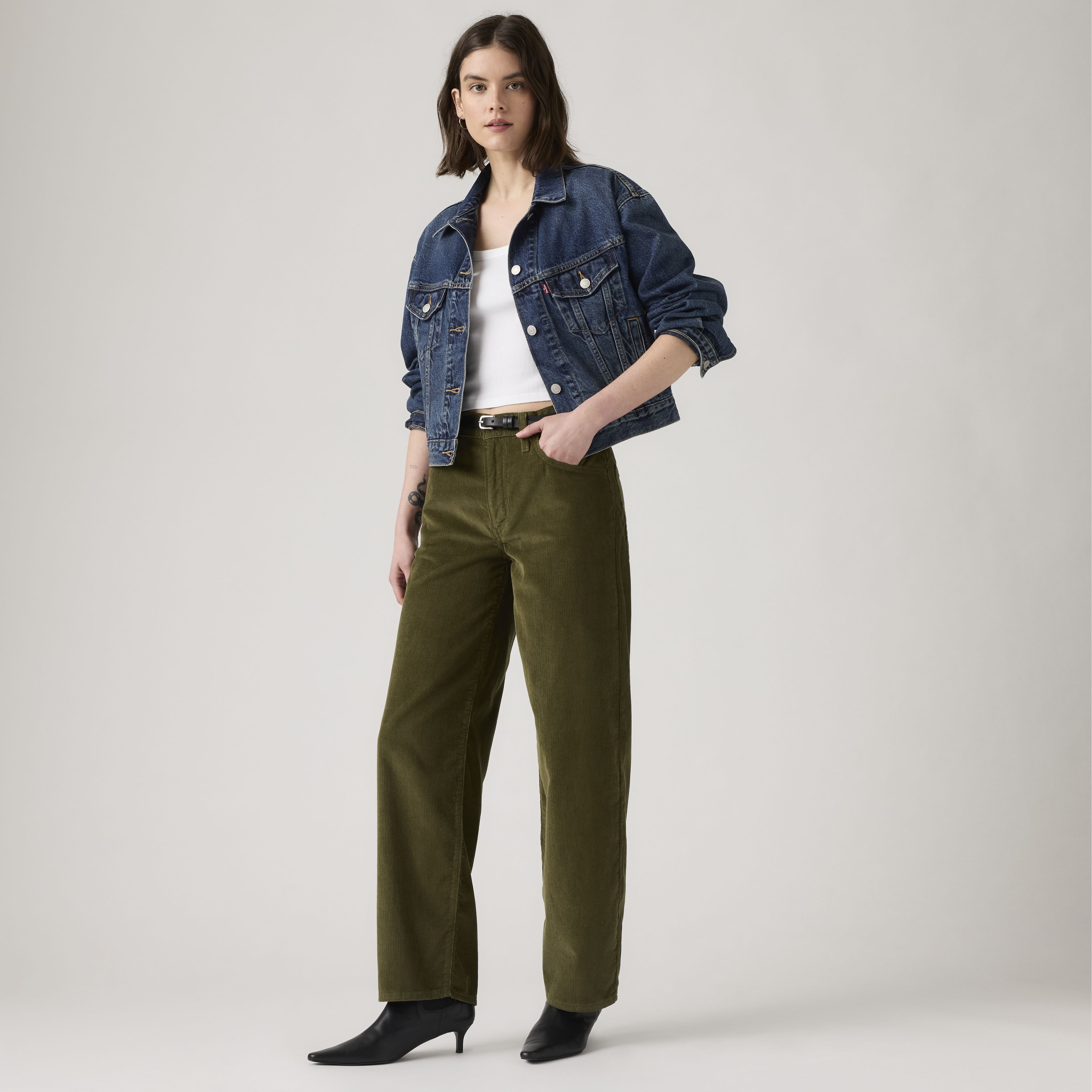Baggy Dad Corduroy Women's Pants 1