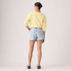 Crossover Skort — Abraided Art Skirt - Light Wash 4