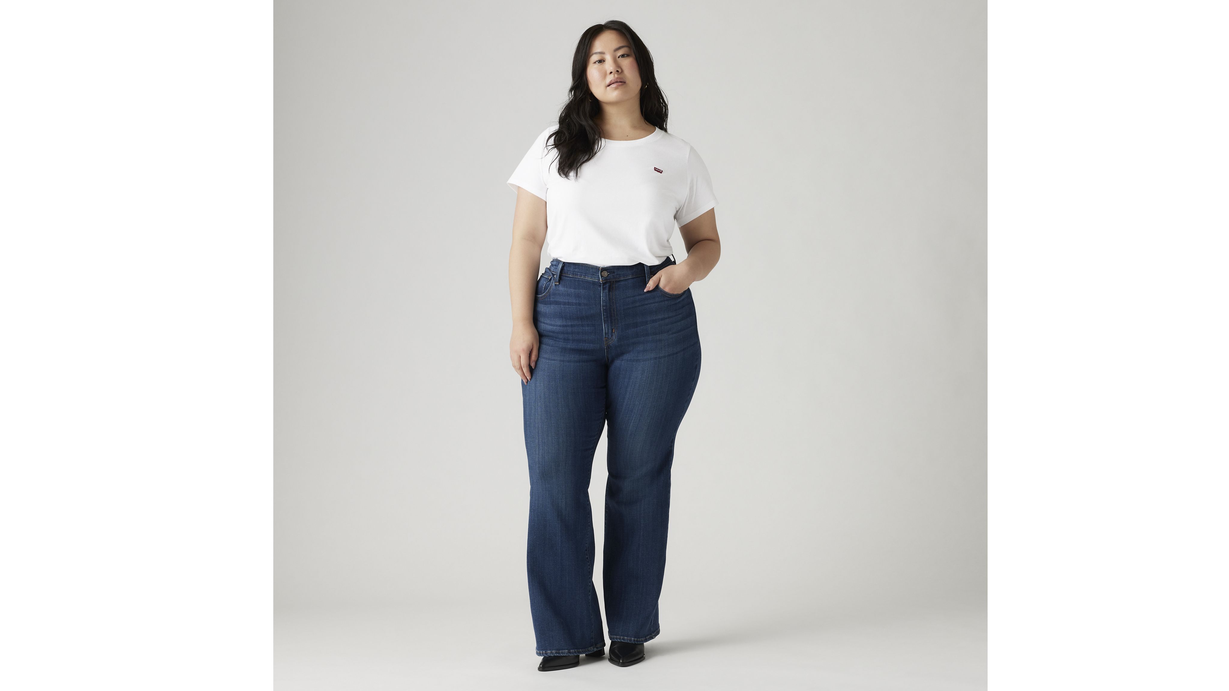 726 High Rise Flare Women's Jeans (Plus Size) 1