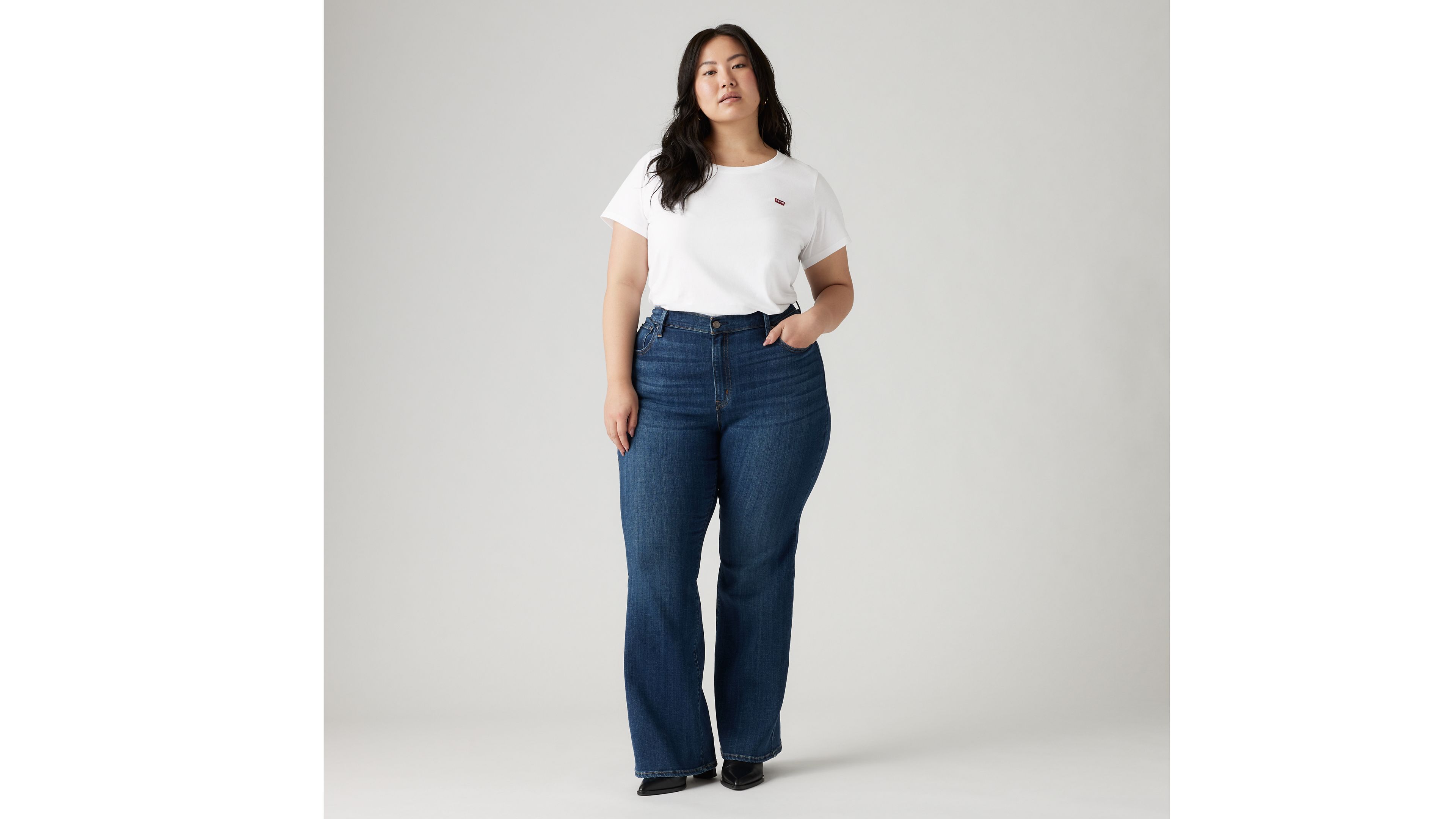 726 High Rise Flare Women's Jeans (Plus Size)