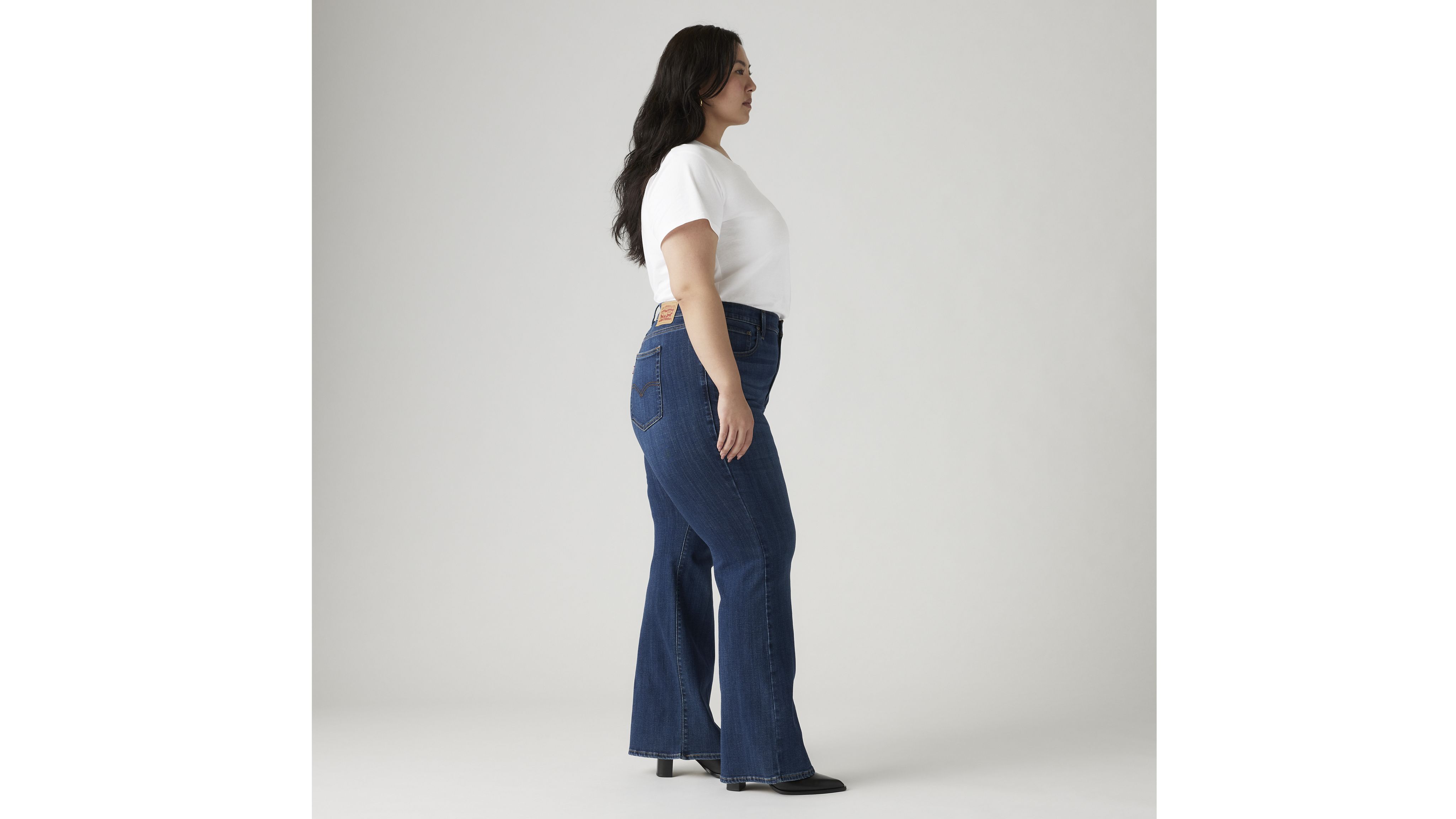 726 High Rise Flare Women's Jeans (Plus Size) 2