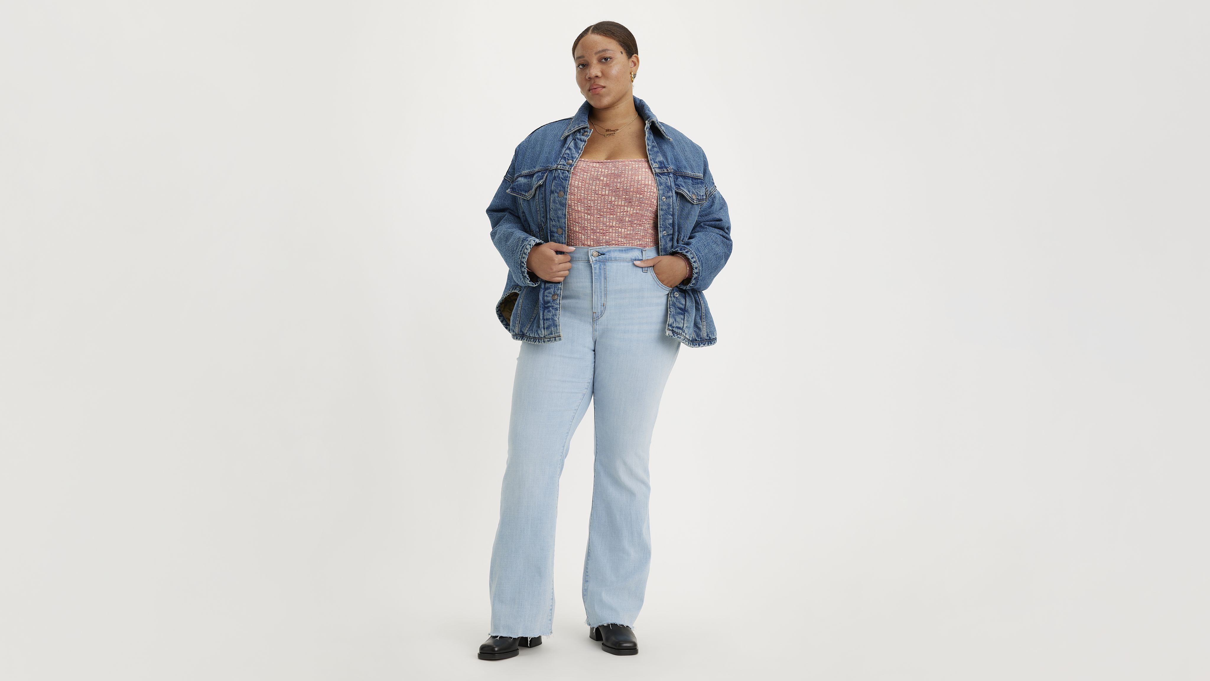 726 High Rise Flare Women's Jeans (Plus Size) 1