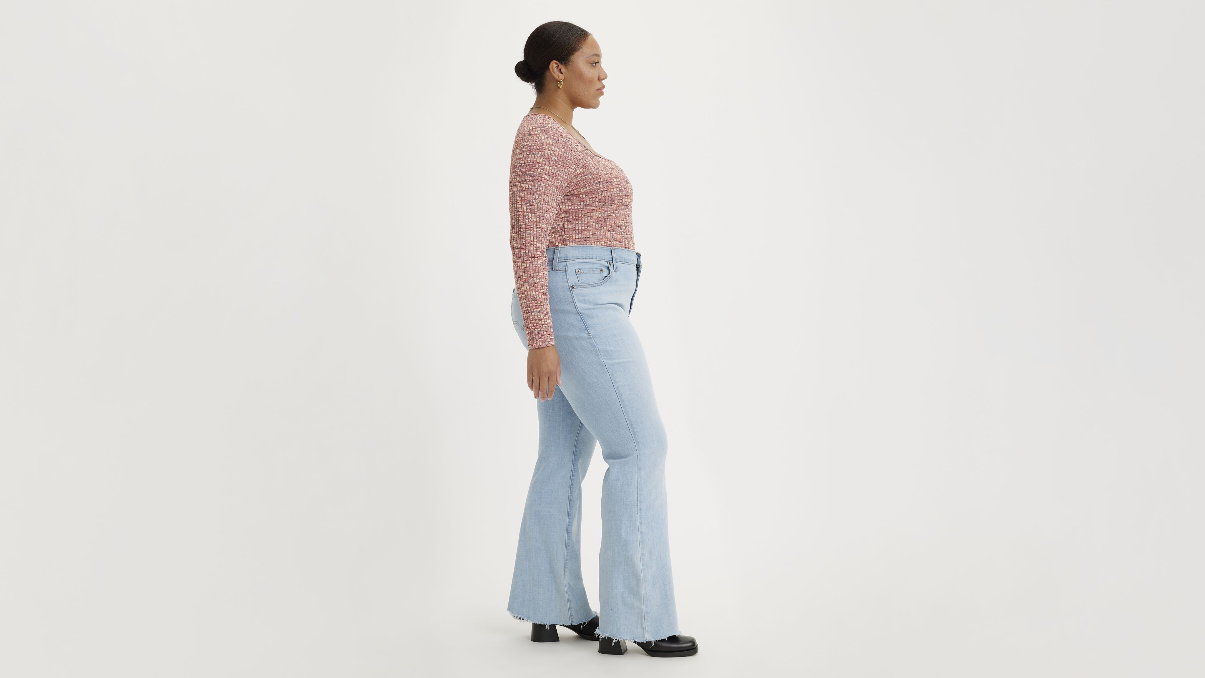 726 High Rise Flare Women's Jeans (Plus Size) 2