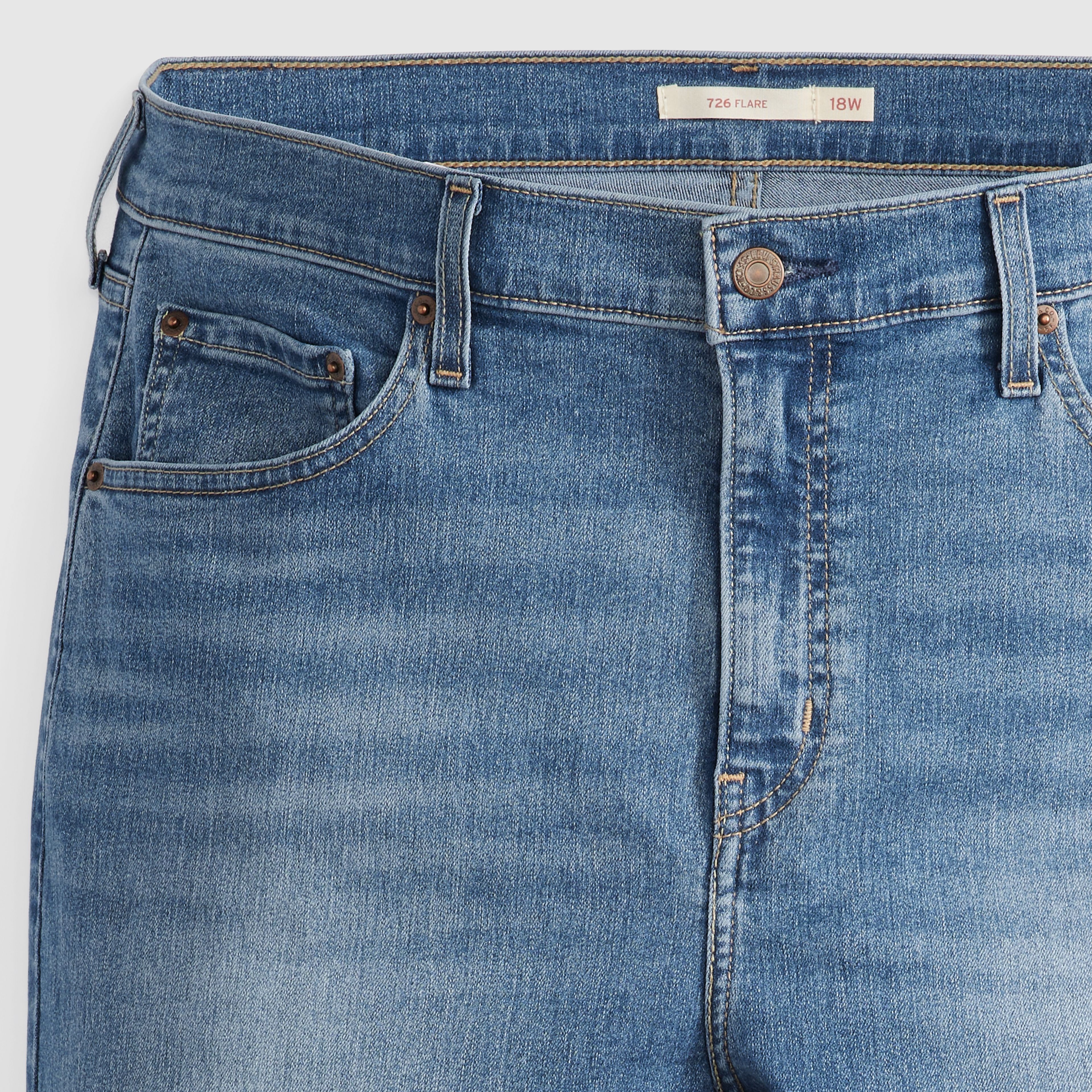 726 High Rise Flare Women's Jeans (Plus Size)