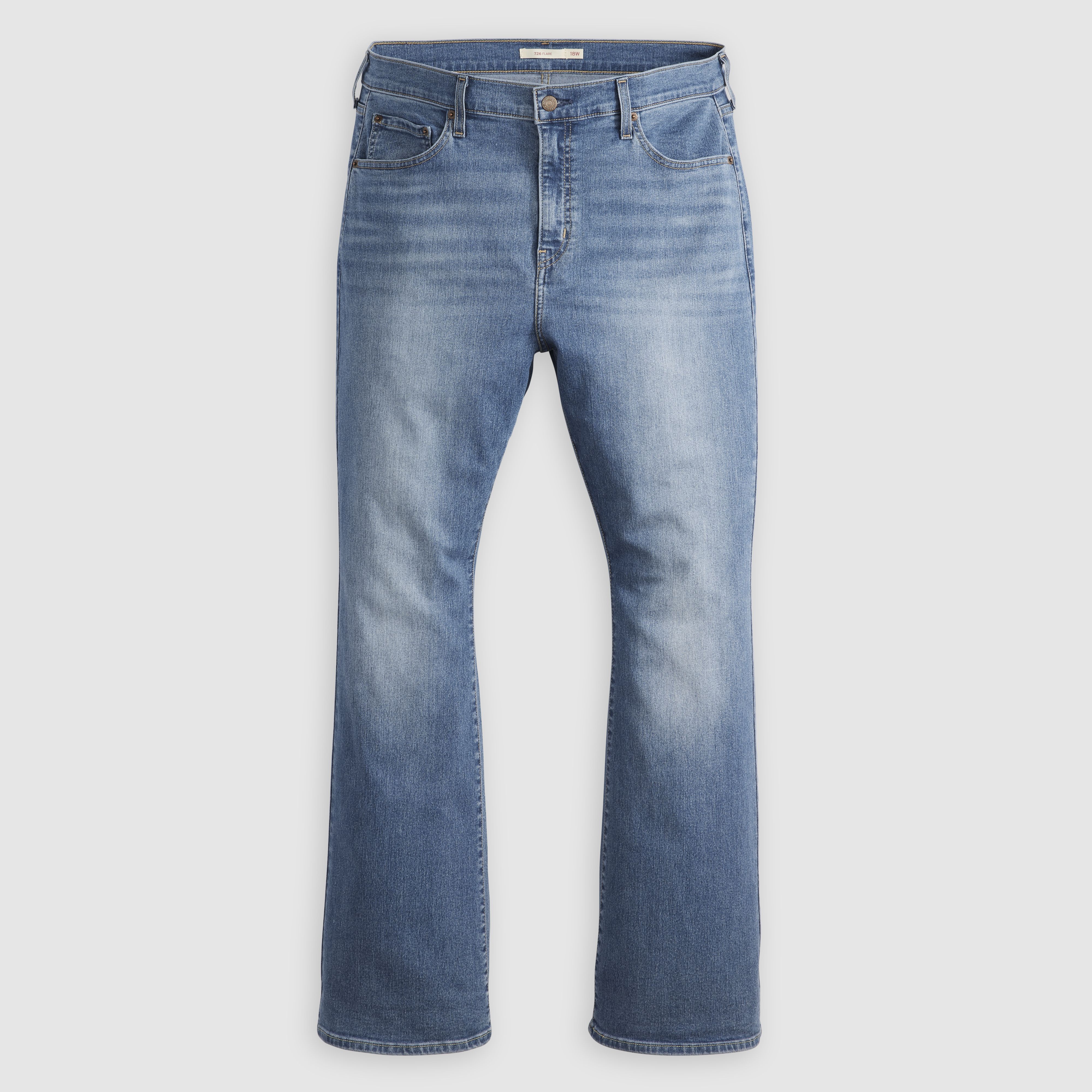 726 High Rise Flare Women's Jeans (Plus Size) 6