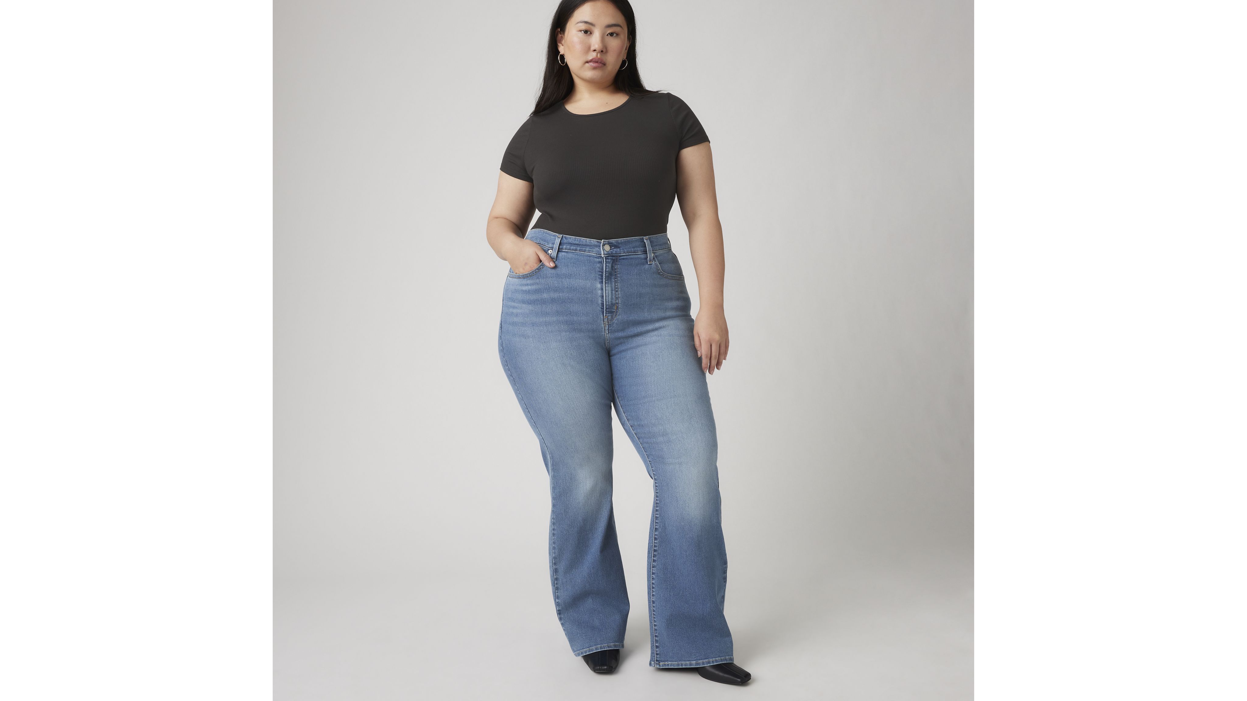 726 High Rise Flare Women's Jeans (Plus Size) 1