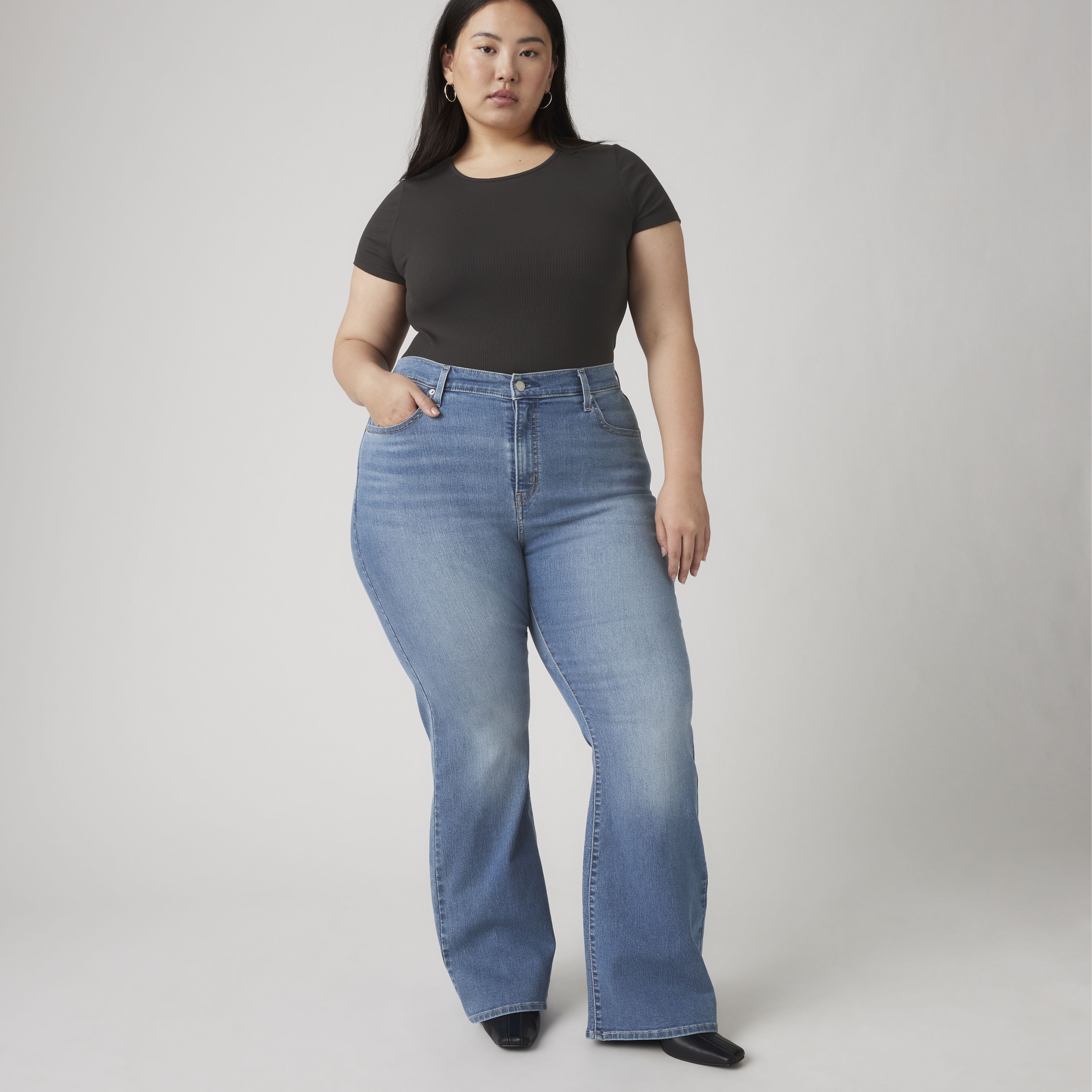 726 High Rise Flare Women's Jeans (Plus Size)