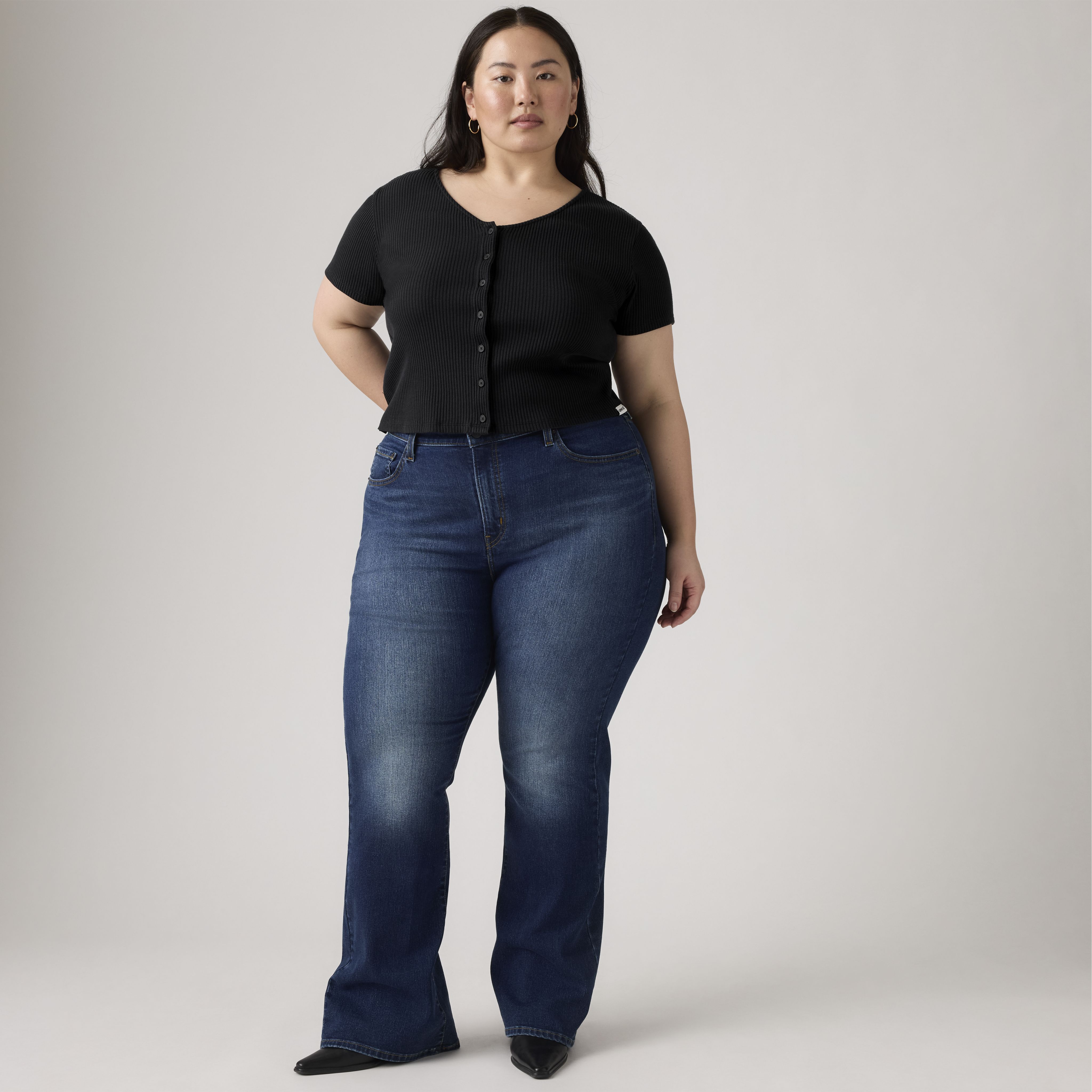 726 High-Rise Flare Women's Jeans (Plus Size) 1