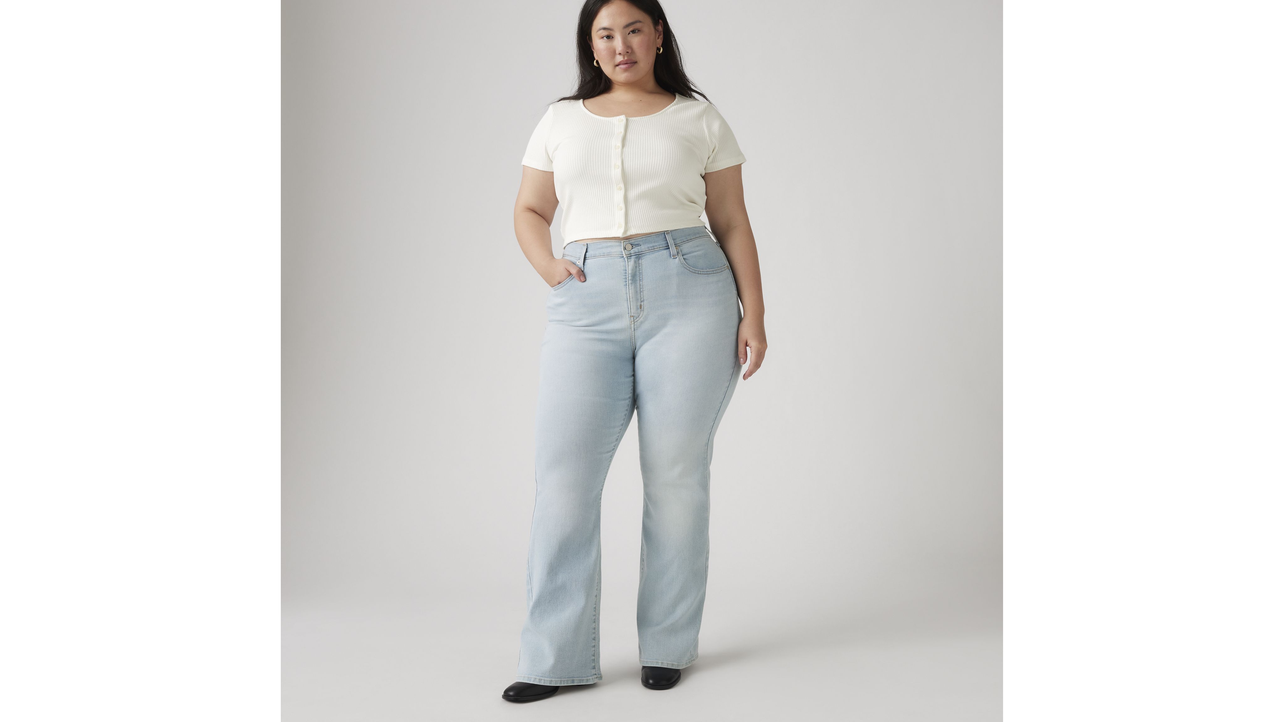 726 High-Rise Flare Women's Jeans (Plus Size) 1