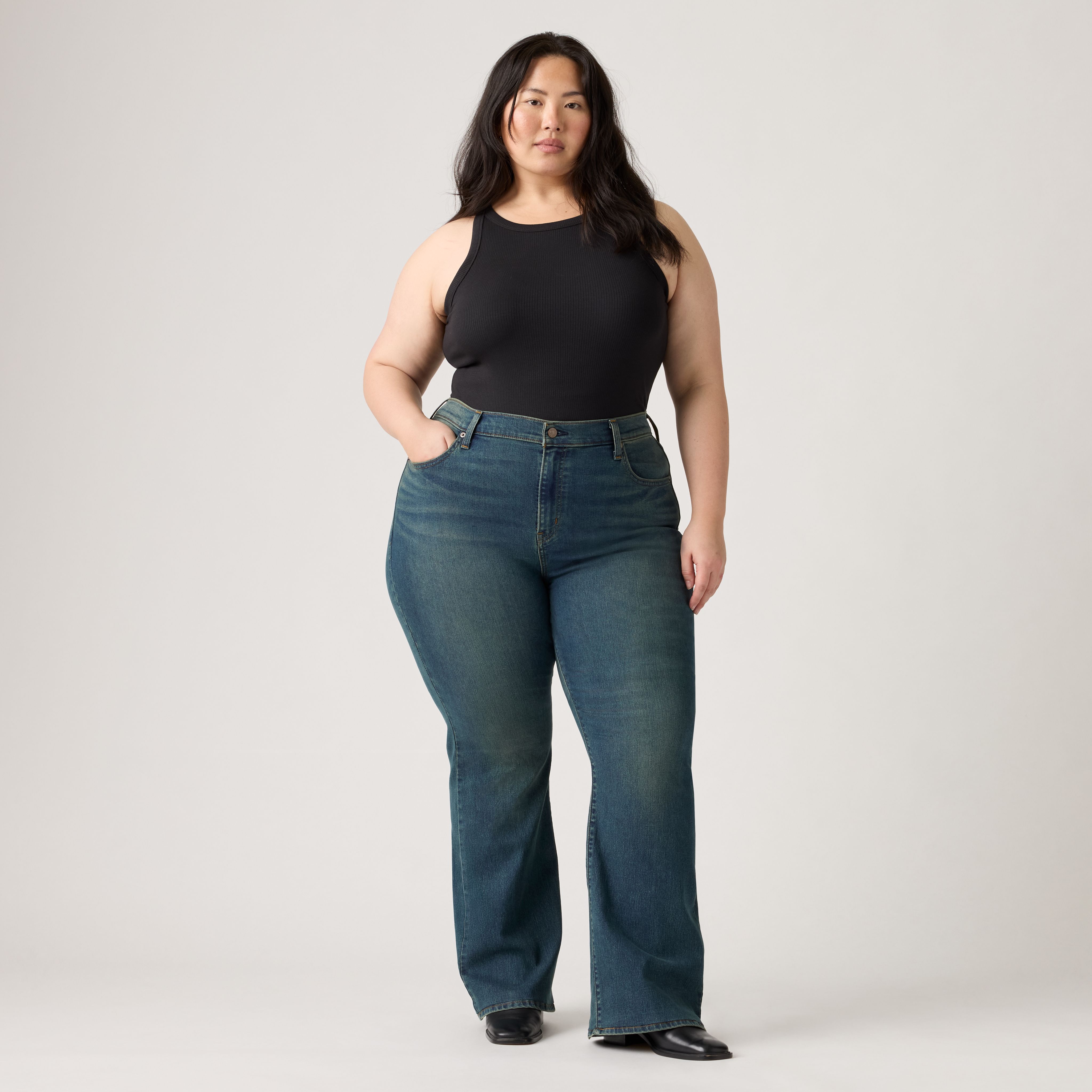 726 High-Rise Flare Women's Jeans (Plus Size) 5
