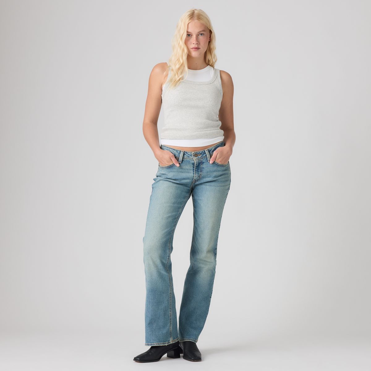 Superlow Bootcut Women's Jeans — Medium Wash