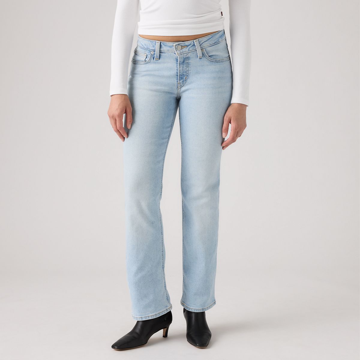 Superlow Bootcut Women's Jeans — All Alone - Light Wash