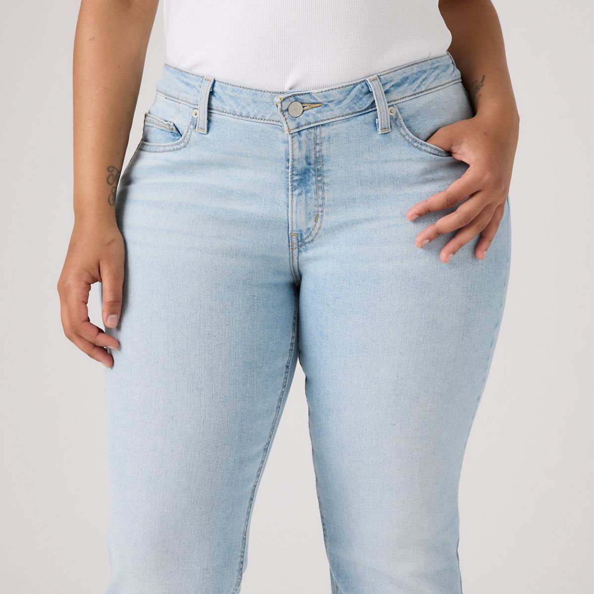 Superlow Bootcut Women's Jeans — All Alone - Light Wash