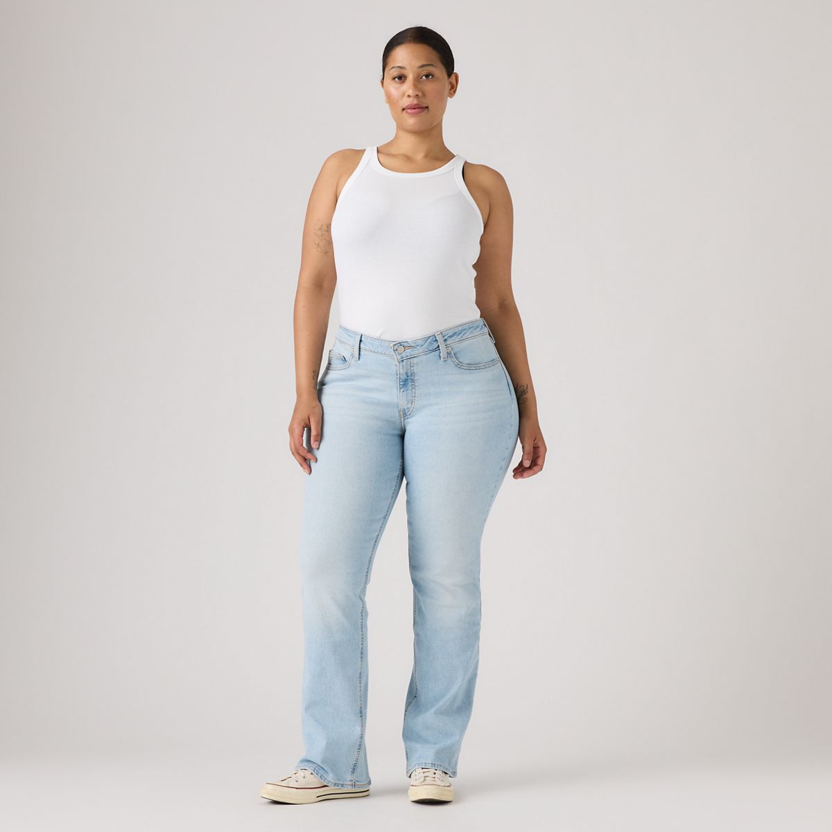 Superlow Bootcut Women's Jeans — All Alone - Light Wash