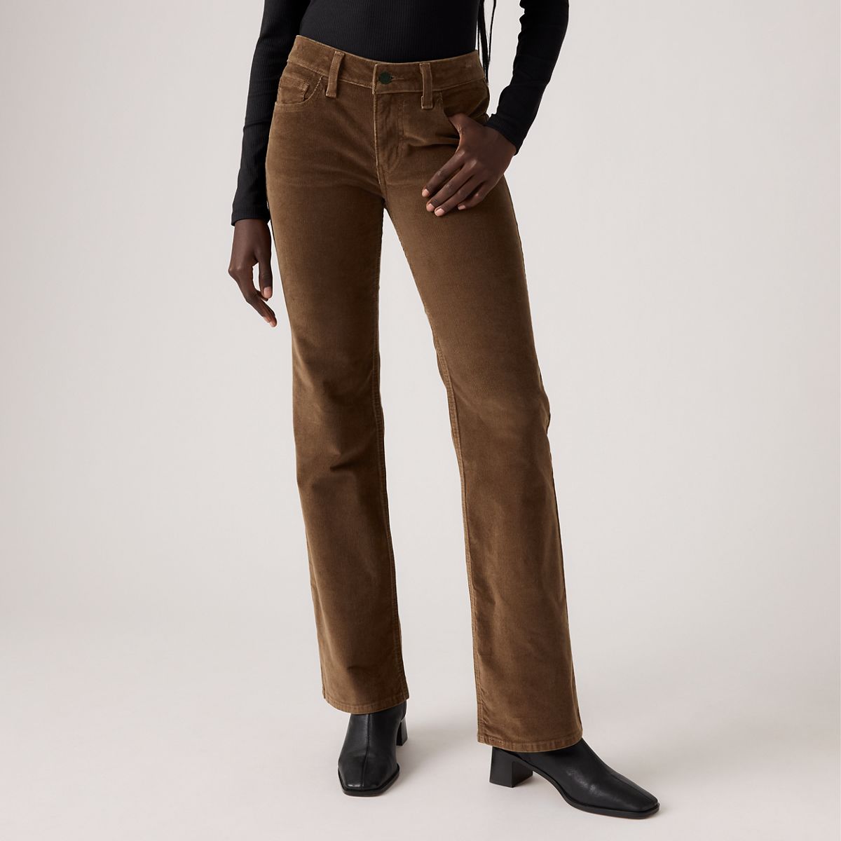 Superlow Bootcut Corduroy Women's Pants — Carafe - Brown
